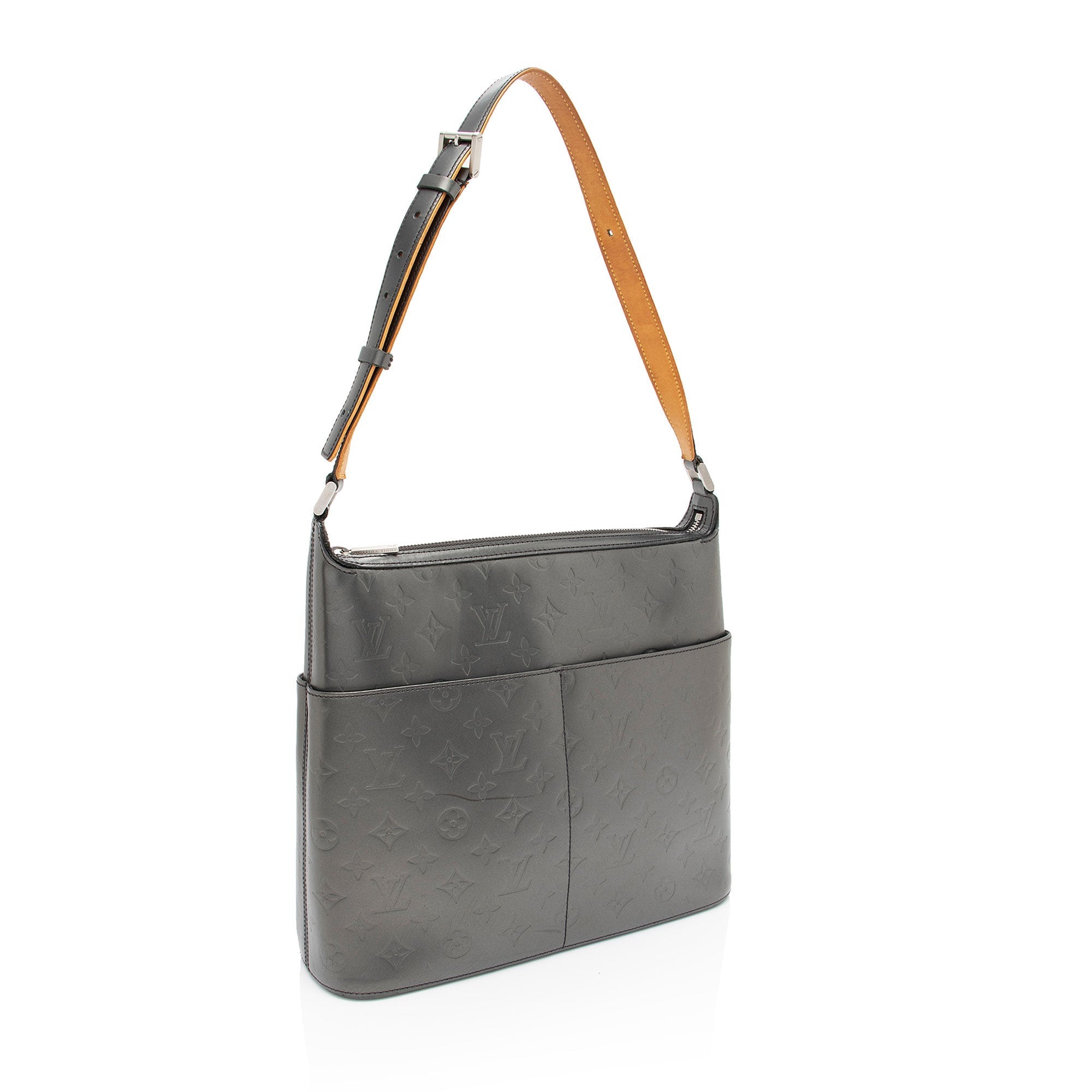 Louis Vuitton Monogram Vernis Mat Sutter Shoulder Bag (SHF-I1ZVht)