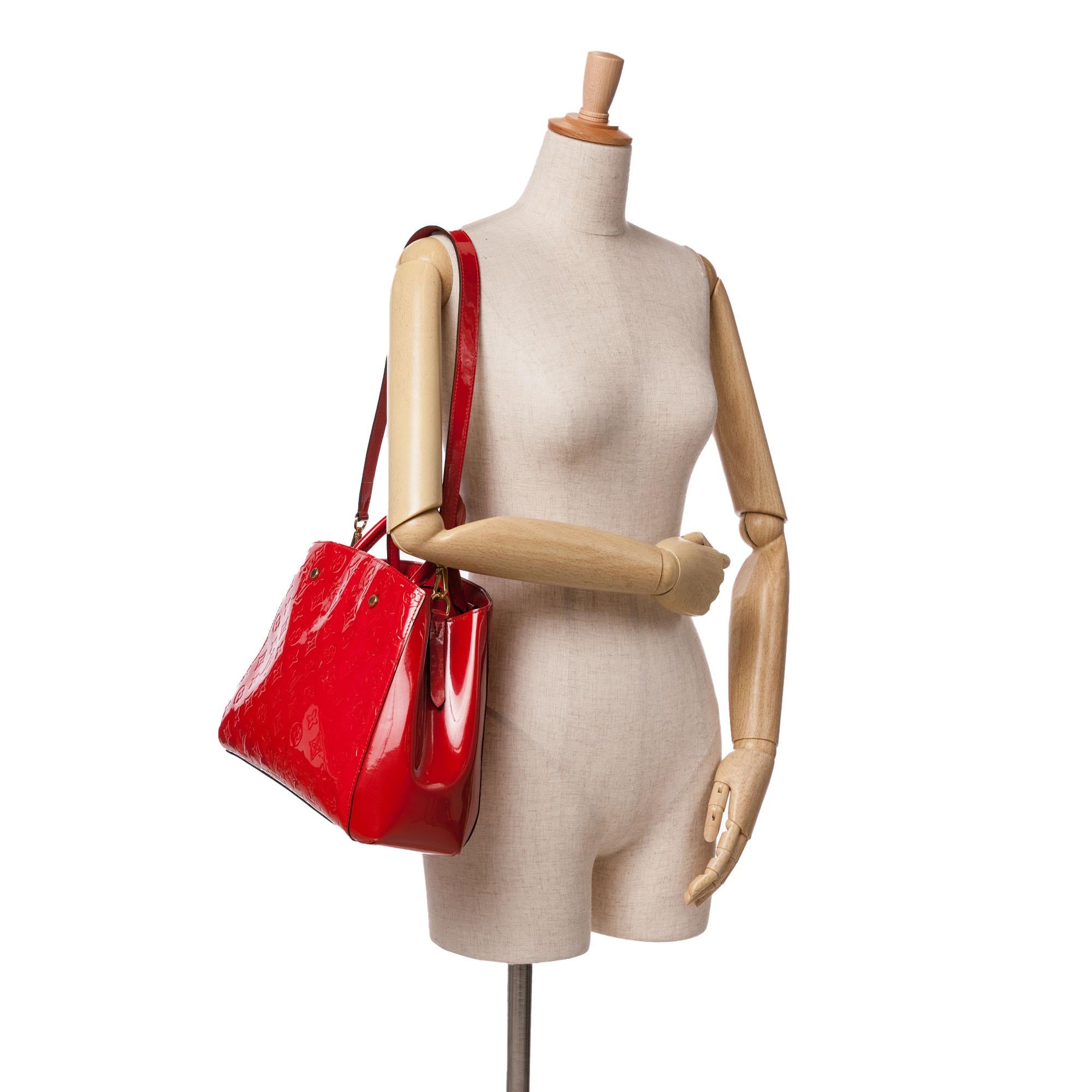 Louis Vuitton Monogram Vernis Montaigne BB (SHG-RZlMWB)