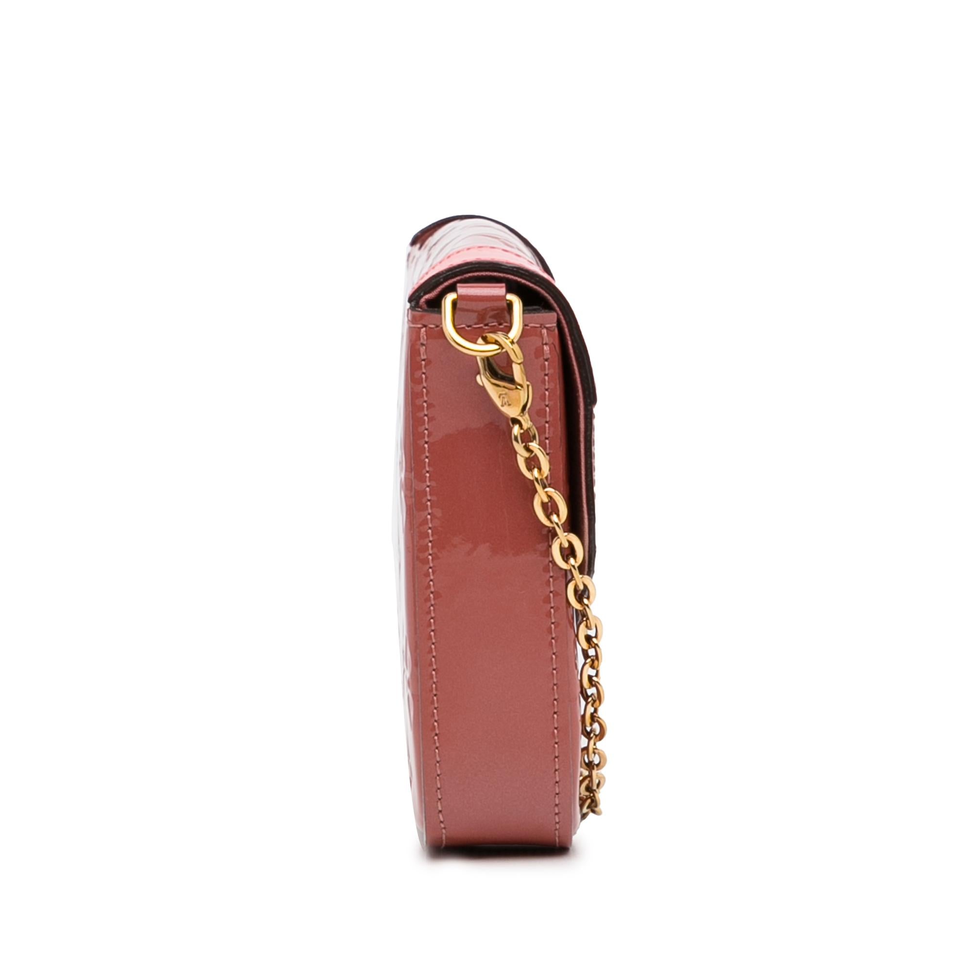 Louis Vuitton Monogram Vernis Pochette Felicie Valentine Dog (SHG-y5pSsZ)
