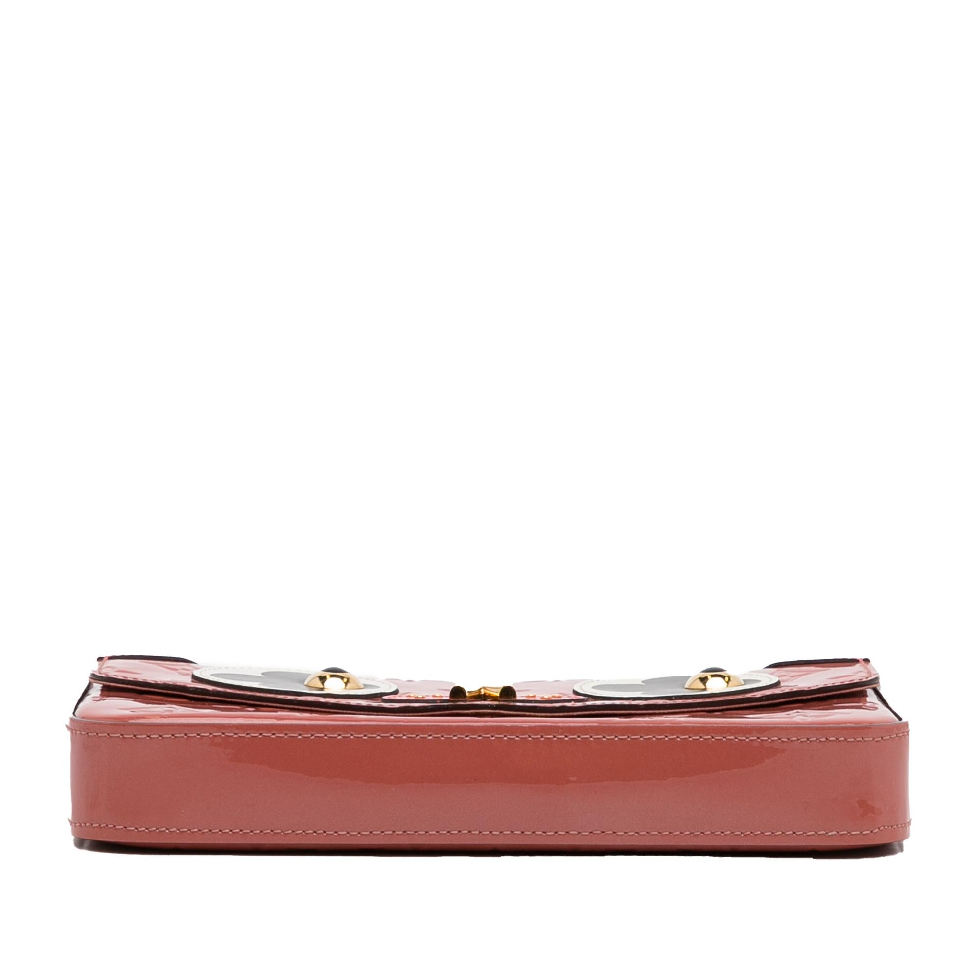 Louis Vuitton Monogram Vernis Pochette Felicie Valentine Dog (SHG-y5pSsZ)