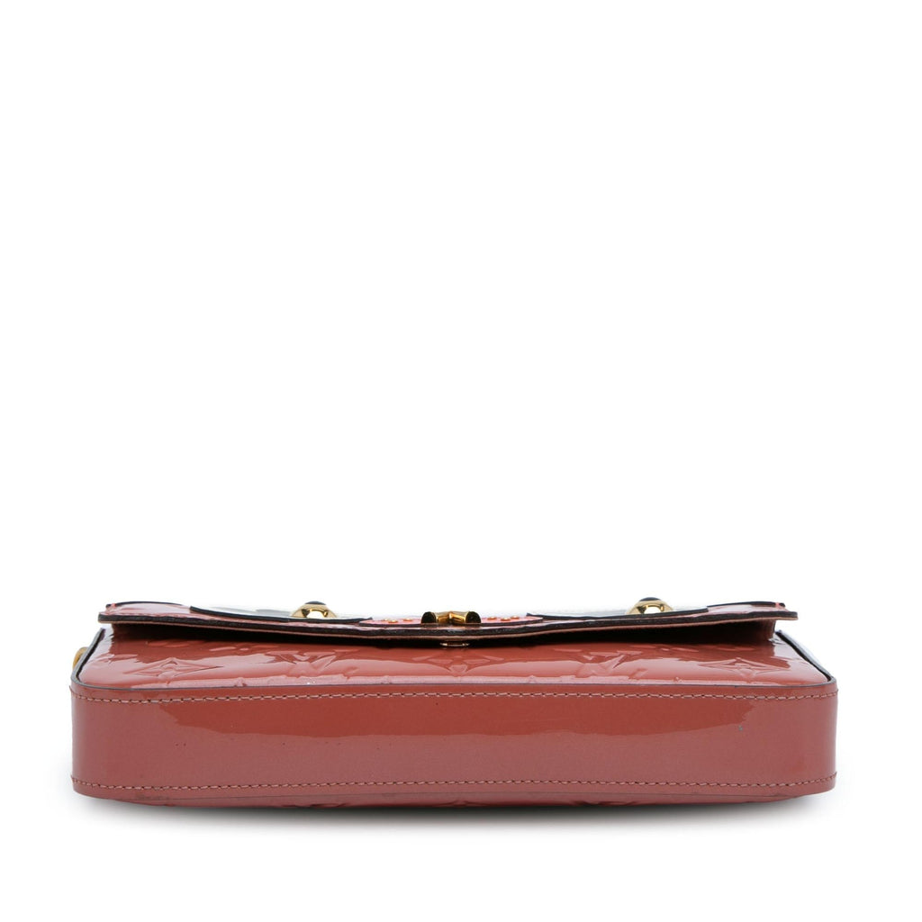 Louis Vuitton Monogram Vernis Pochette Felicie Valentine Dog (SHG-MbxcoD)