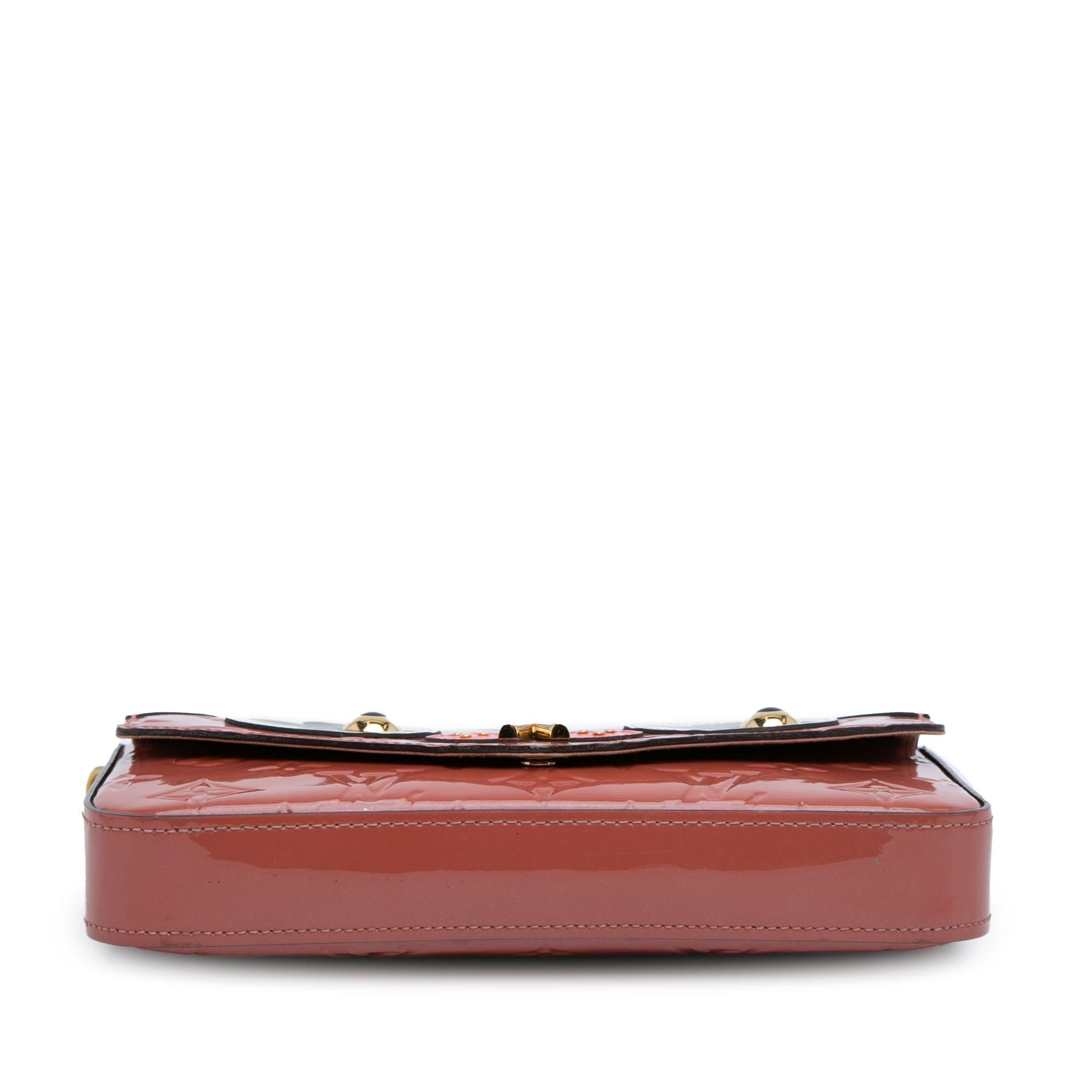 Louis Vuitton Monogram Vernis Pochette Felicie Valentine Dog (SHG-MbxcoD)