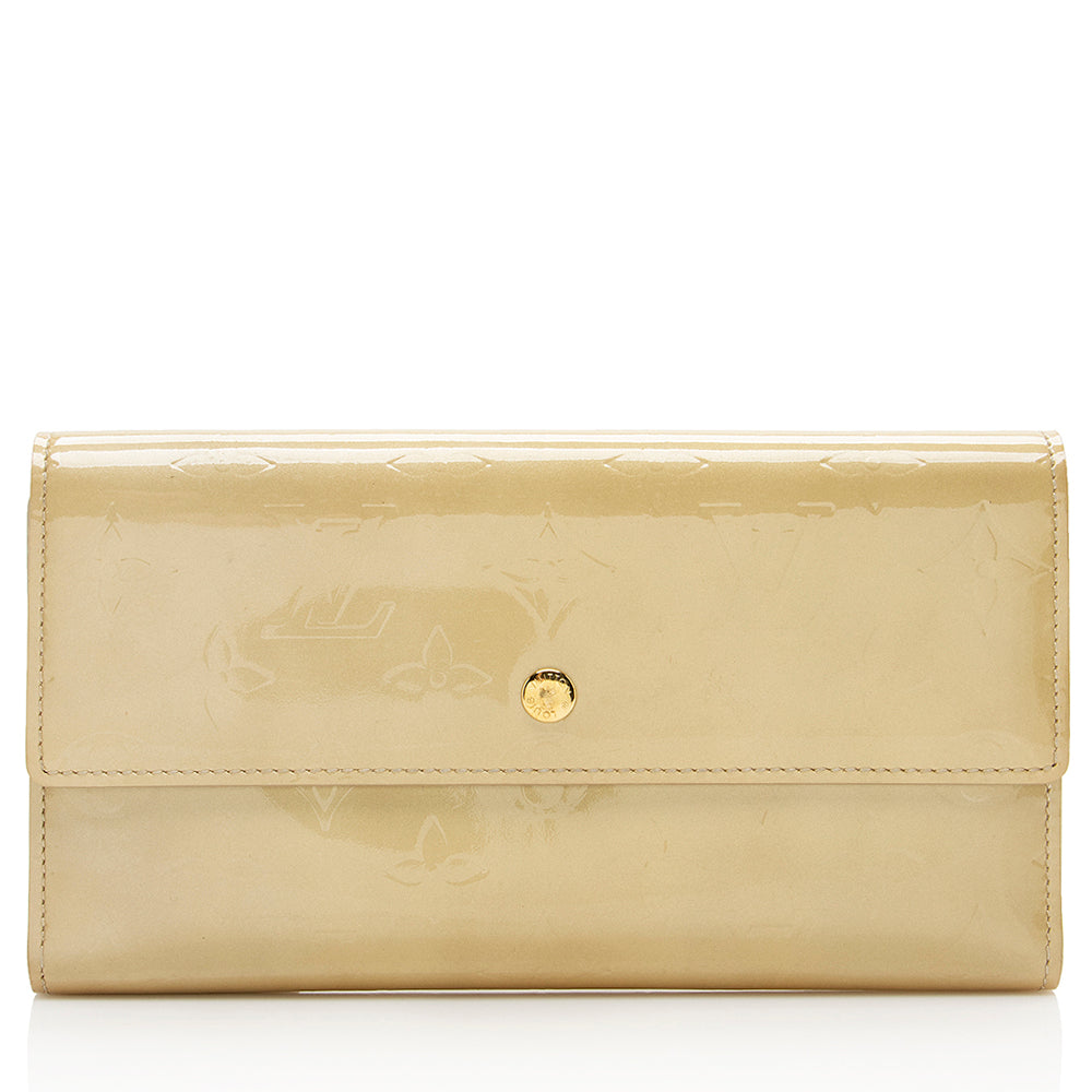 Louis Vuitton Monogram Vernis Porte Tresor International Wallet (SHF-16745)