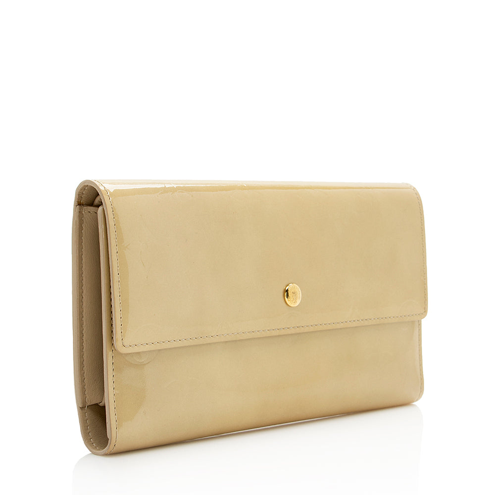 Louis Vuitton Monogram Vernis Porte Tresor International Wallet (SHF-16745)