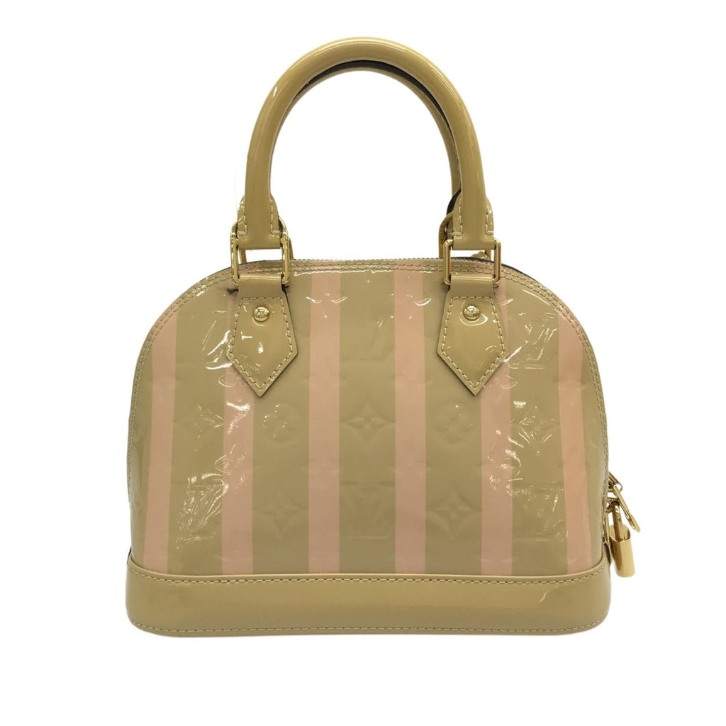 Louis Vuitton Monogram Vernis Rayures Alma BB (SHG-JU3Da7)