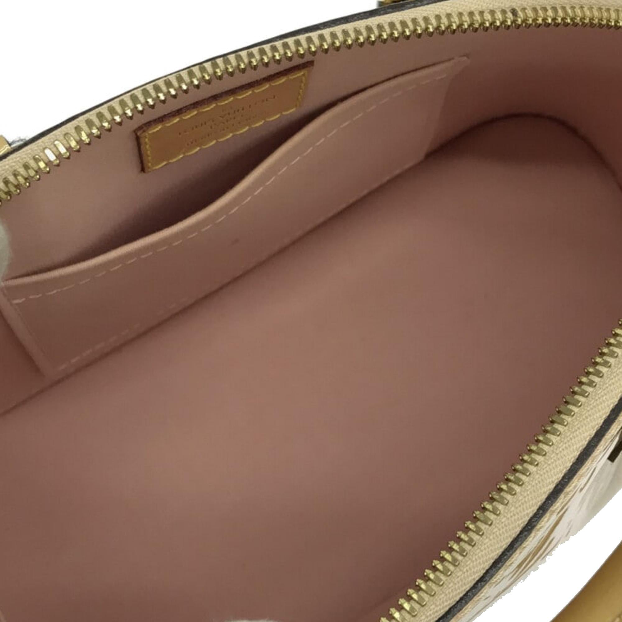 Louis Vuitton Monogram Vernis Rayures Alma BB (SHG-JU3Da7)