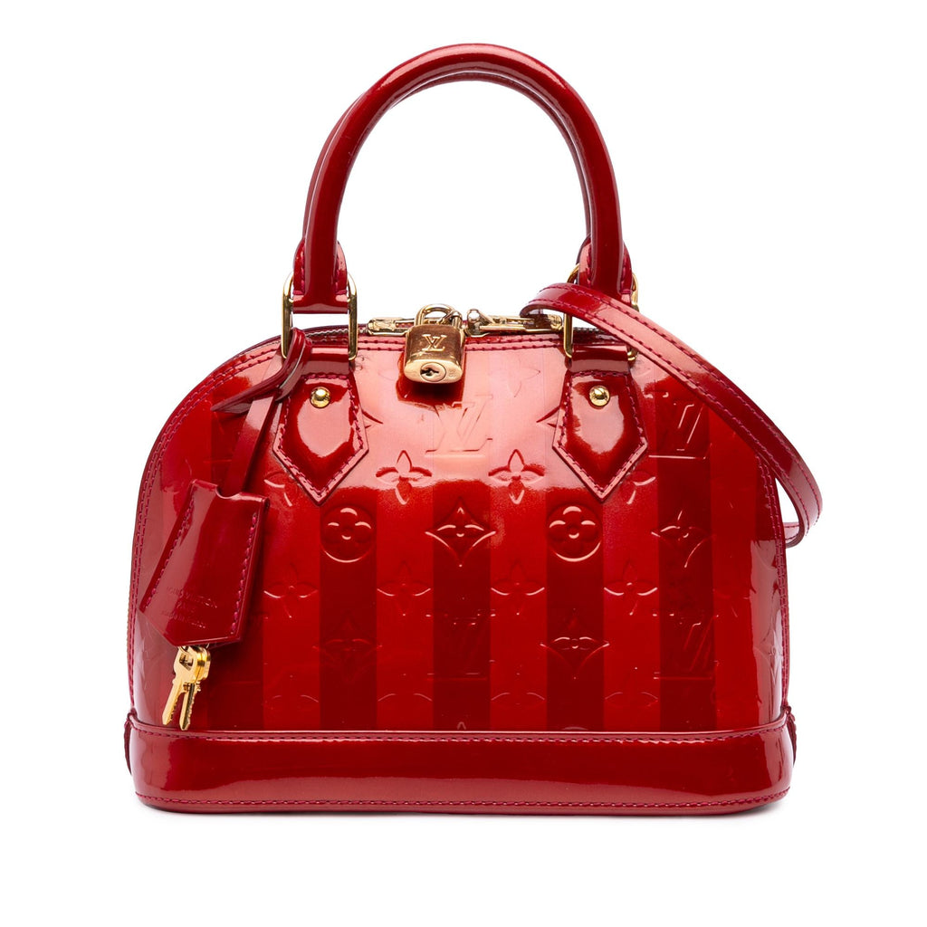 Louis Vuitton Monogram Vernis Rayures Alma BB