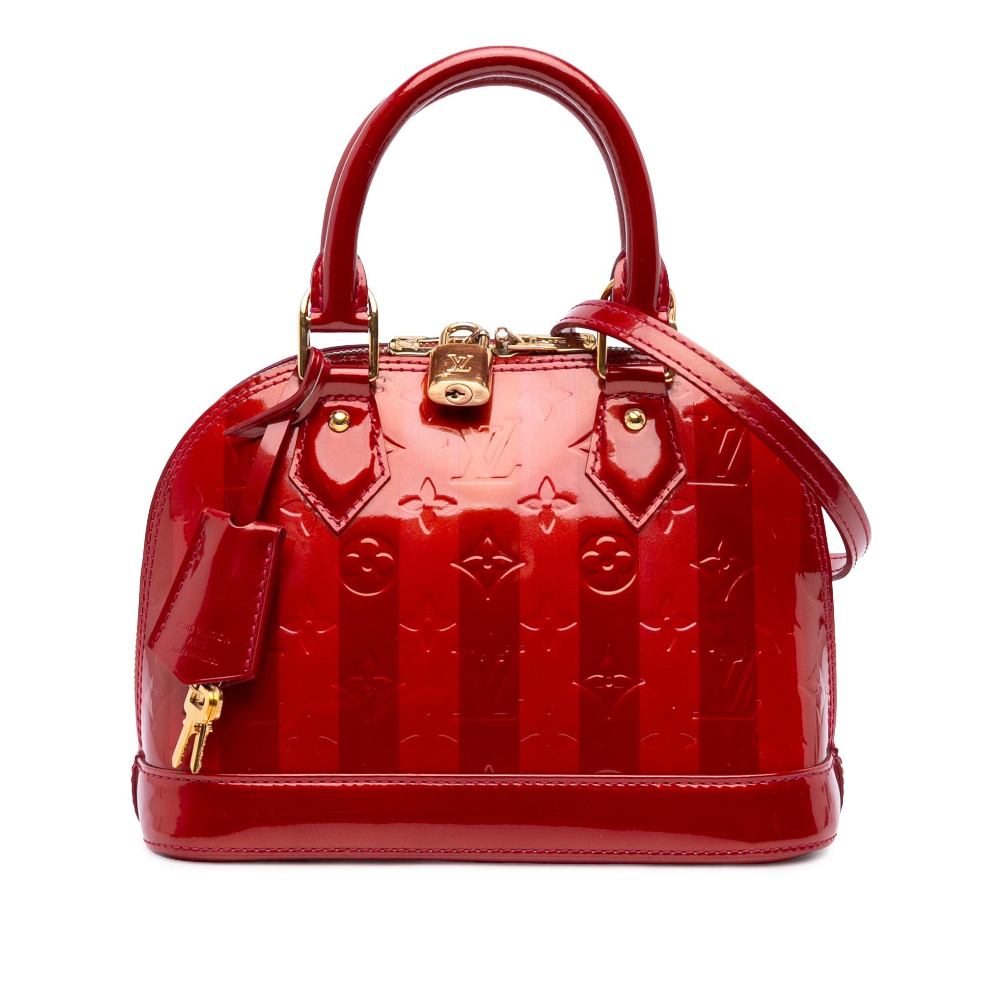 Louis Vuitton Monogram Vernis Rayures Alma BB