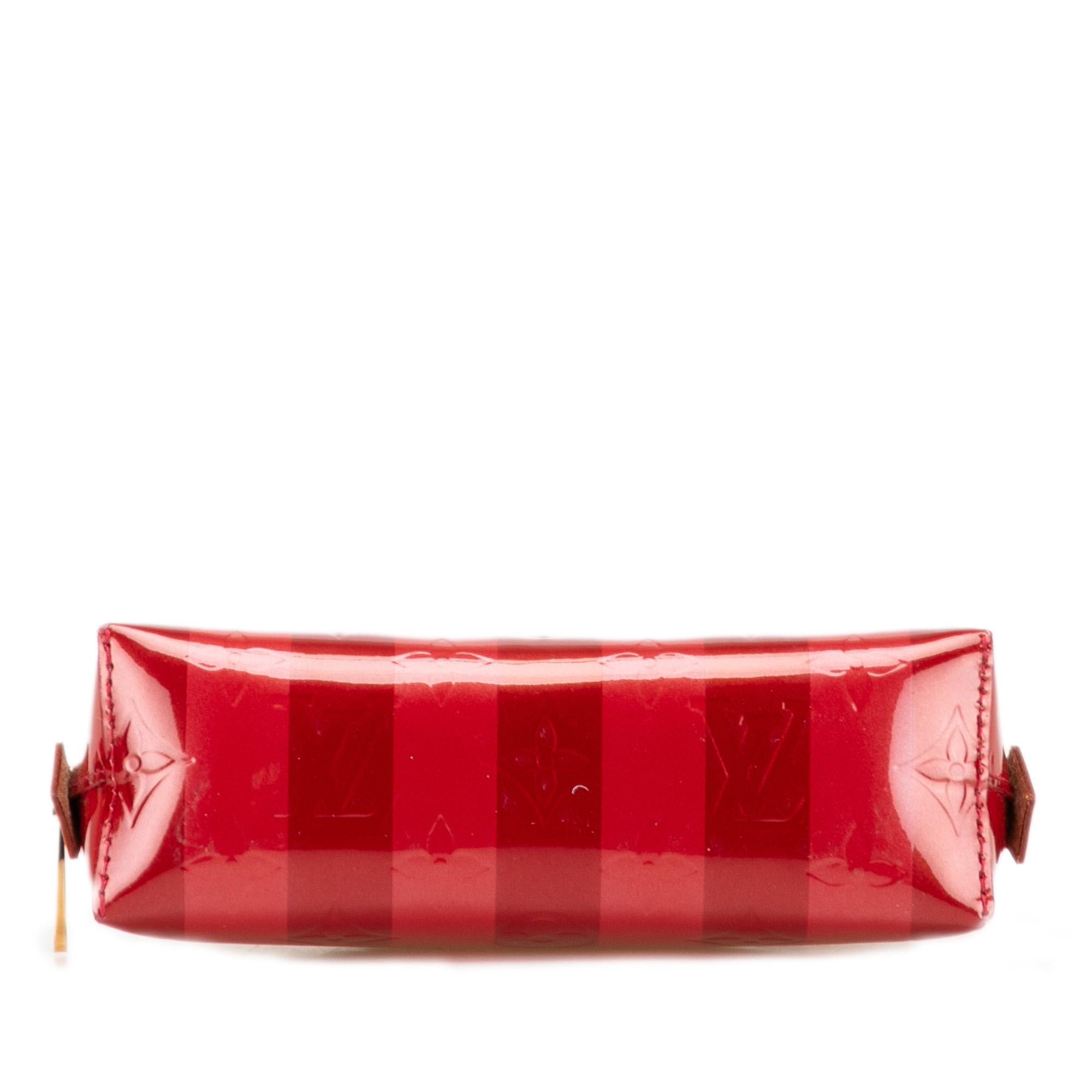 Louis Vuitton Monogram Vernis Rayures Cosmetic Pouch