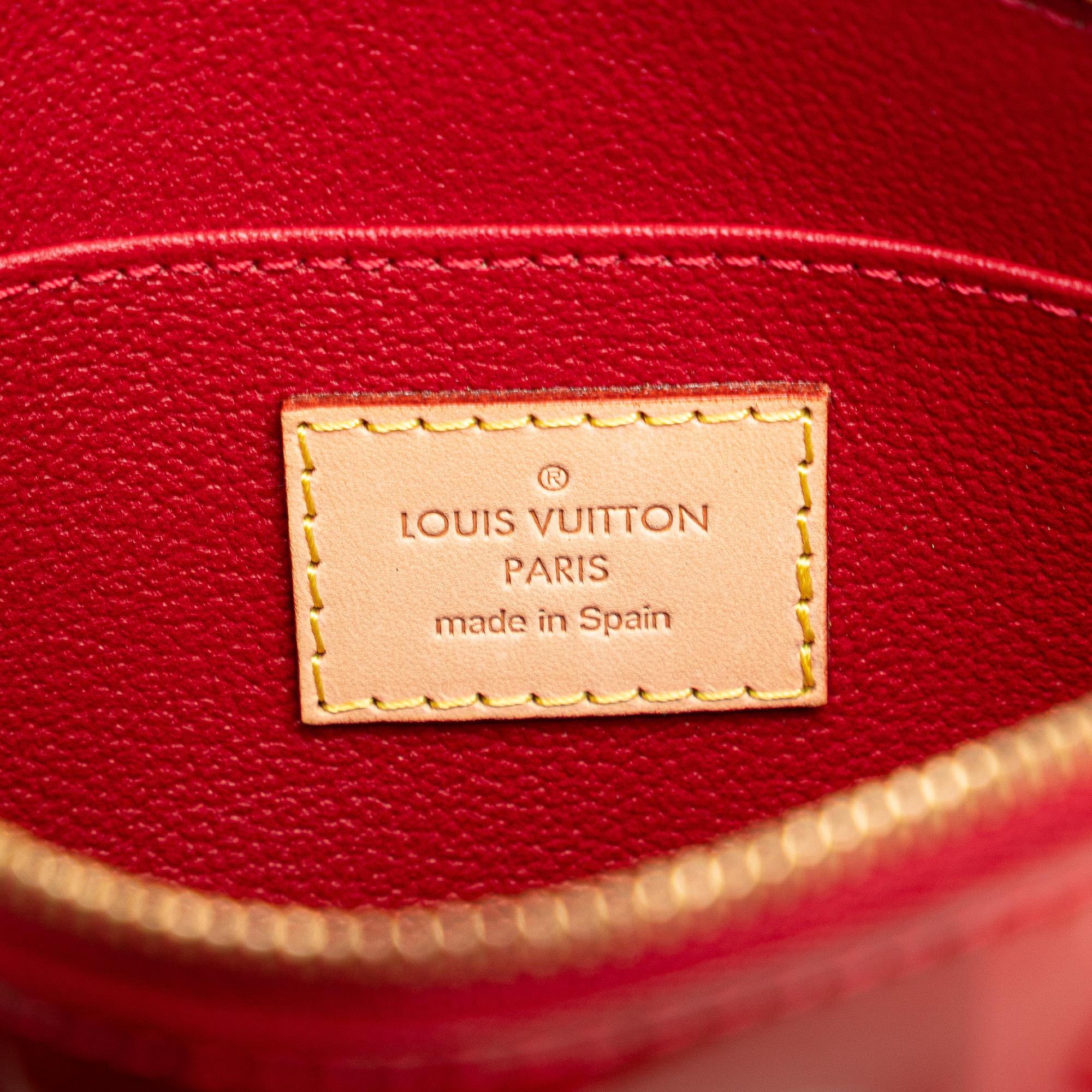 Louis Vuitton Monogram Vernis Rayures Cosmetic Pouch