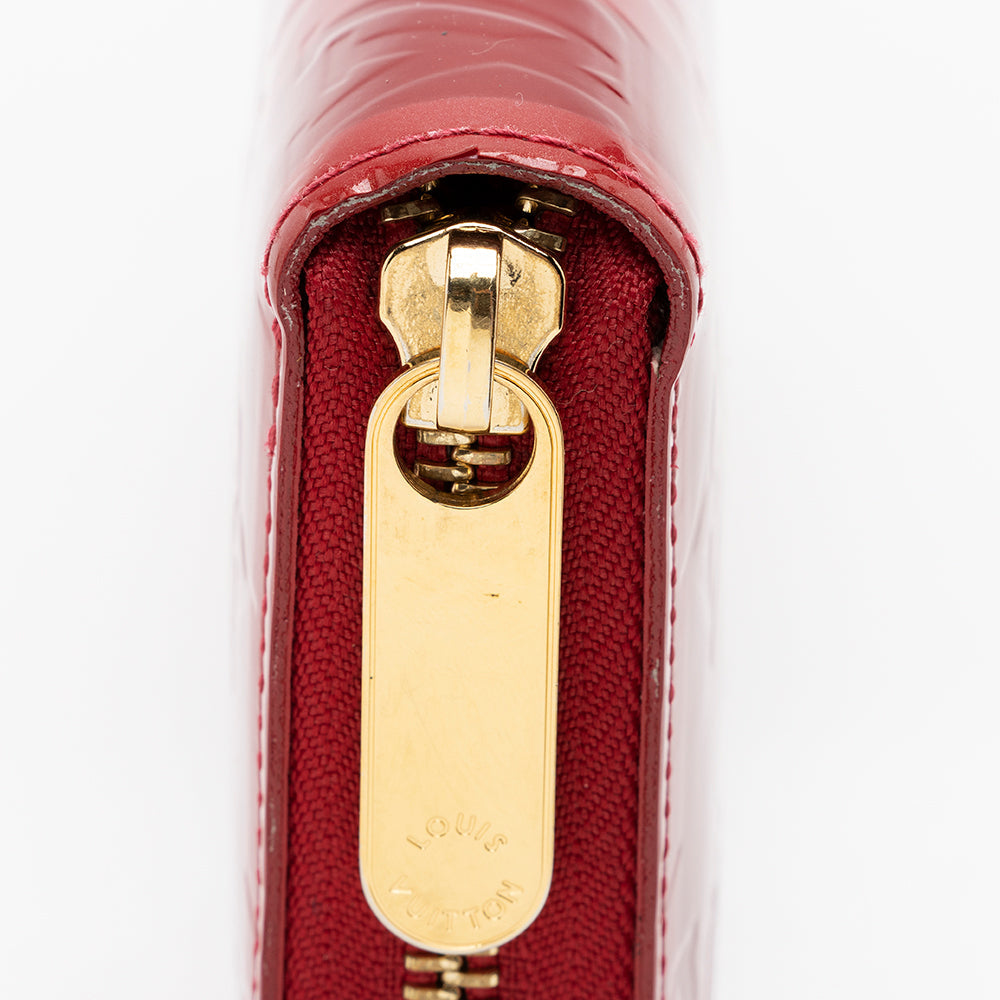 Louis Vuitton Monogram Vernis Rayures Zippy Wallet (SHF-15091)