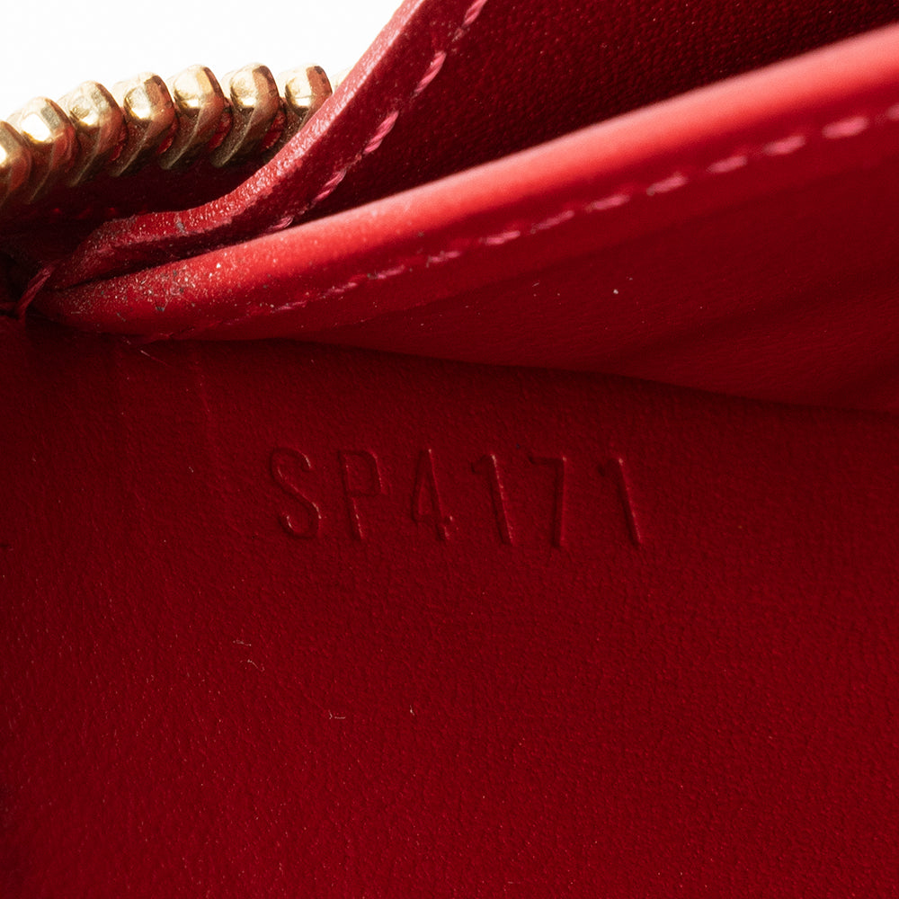 Louis Vuitton Monogram Vernis Rayures Zippy Wallet (SHF-15091)