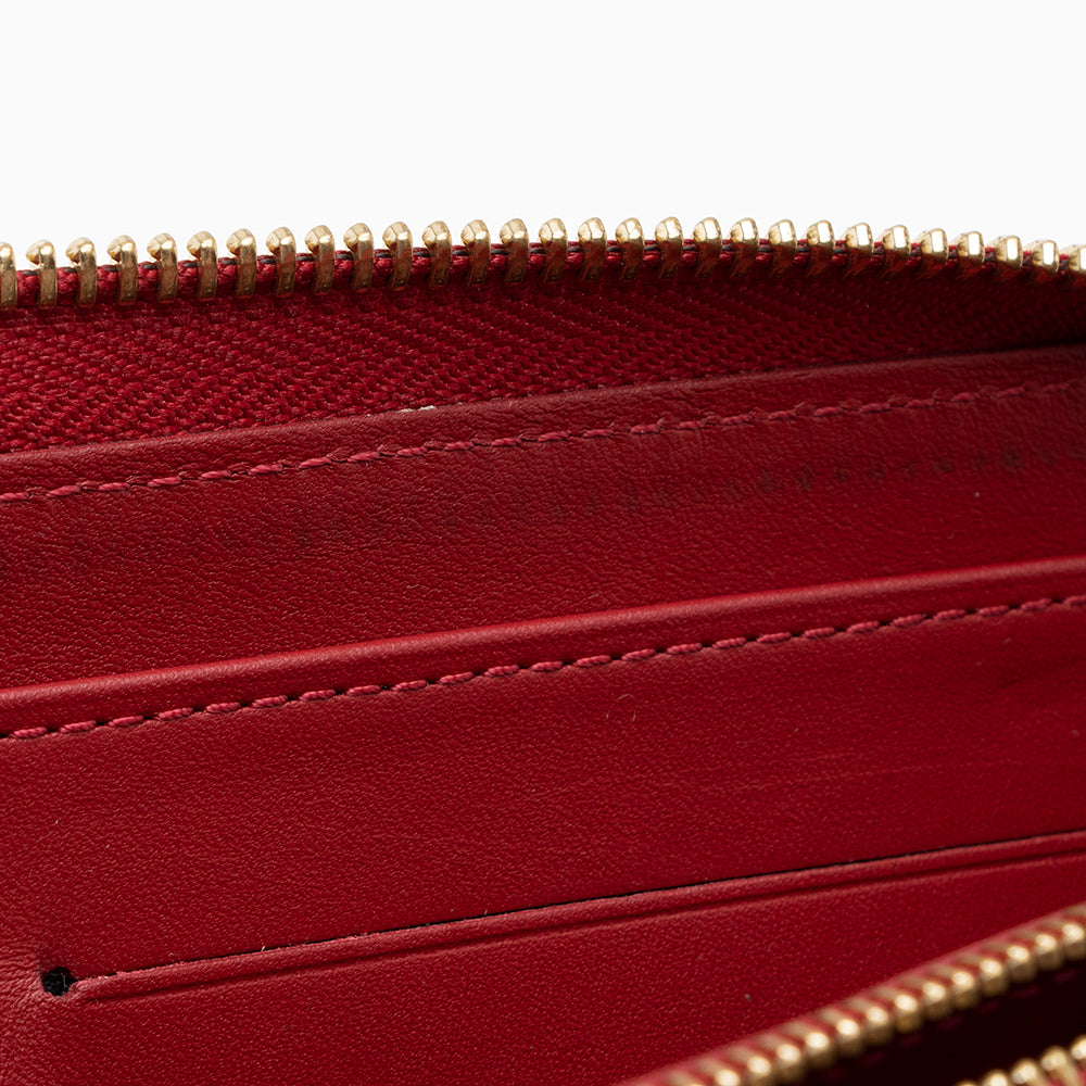 Louis Vuitton Monogram Vernis Rayures Zippy Wallet (SHF-15091)