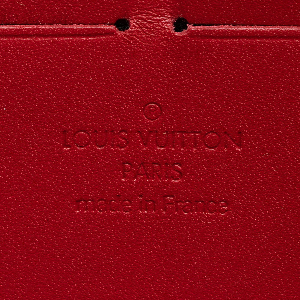 Louis Vuitton Monogram Vernis Rayures Zippy Wallet (SHF-15091)
