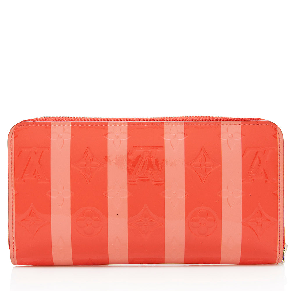 Louis Vuitton Monogram Vernis Rayures Zippy Wallet - FINAL SALE (SHF-15992)