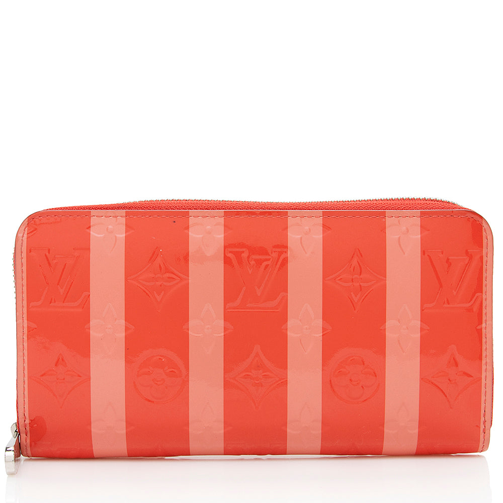 Louis Vuitton Monogram Vernis Rayures Zippy Wallet - FINAL SALE (SHF-15992)