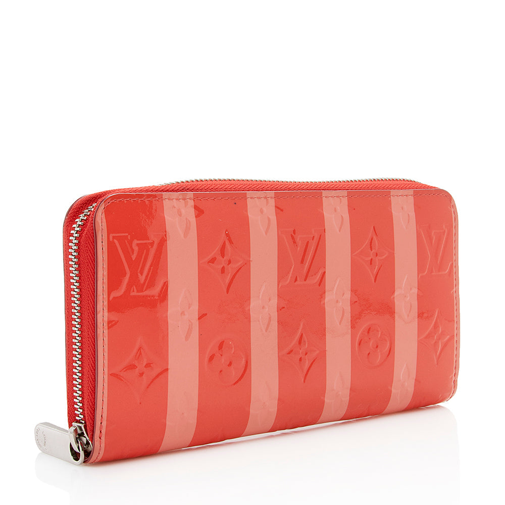 Louis Vuitton Monogram Vernis Rayures Zippy Wallet - FINAL SALE (SHF-15992)