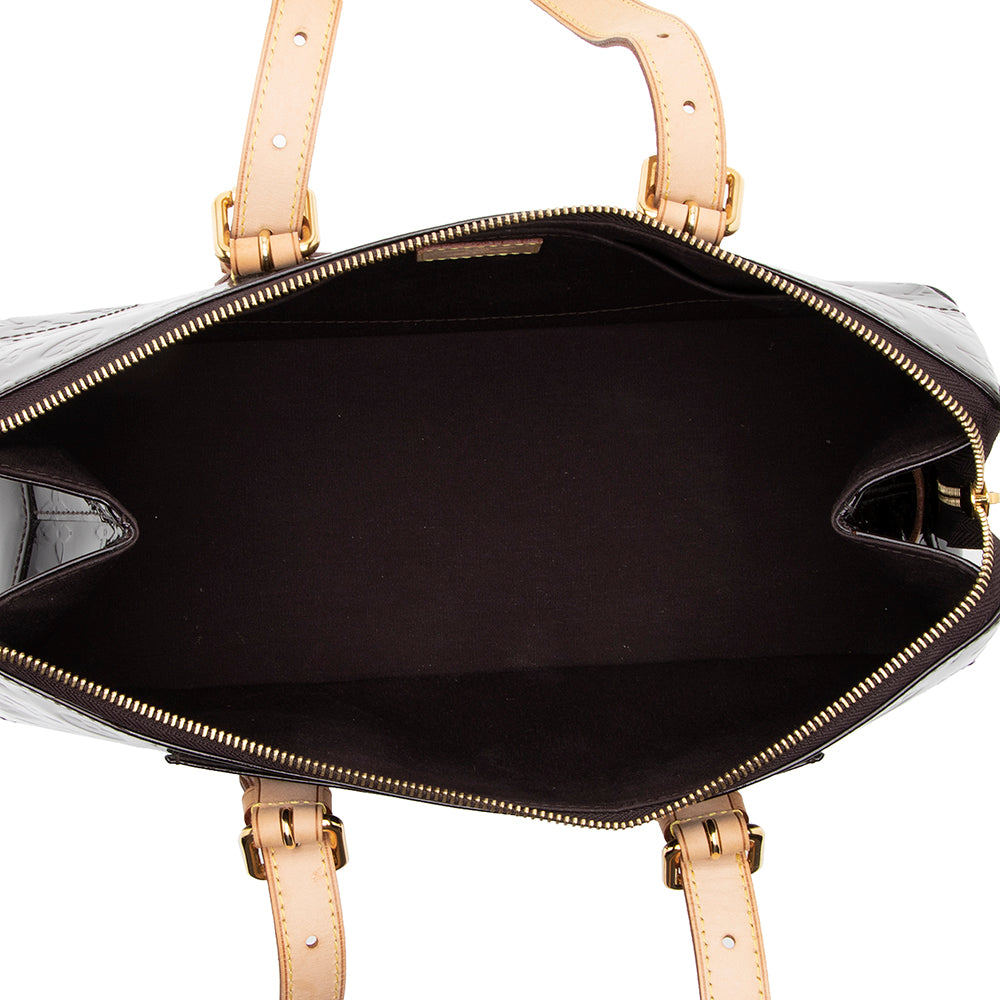 Louis Vuitton Monogram Vernis Rosewood Satchel (SHF-17844)