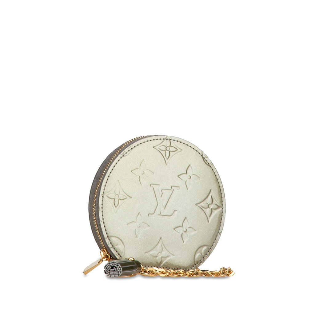Louis Vuitton Monogram Vernis Round Coin Pouch (SHG-lfv8Cg)