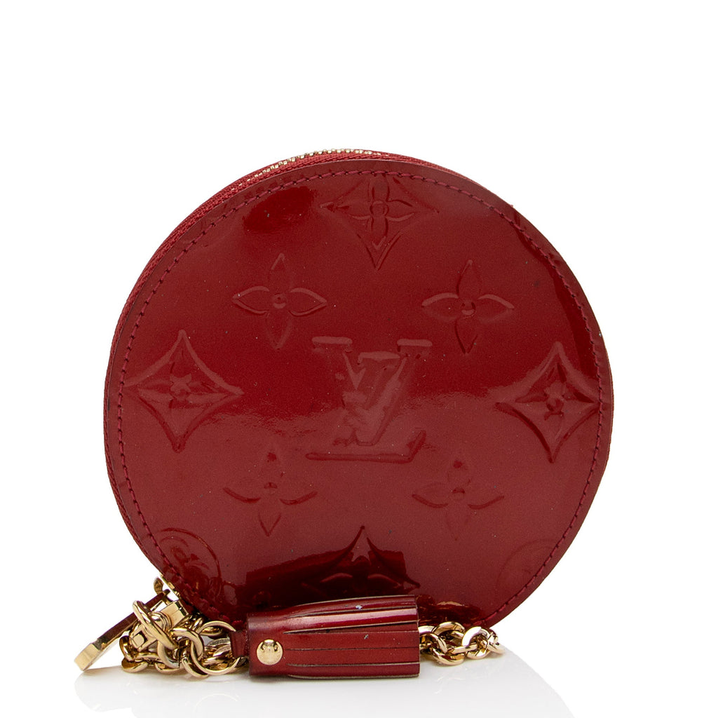 Louis Vuitton Monogram Vernis Round Zippy Coin Pouch (SHF-9HrE7J)