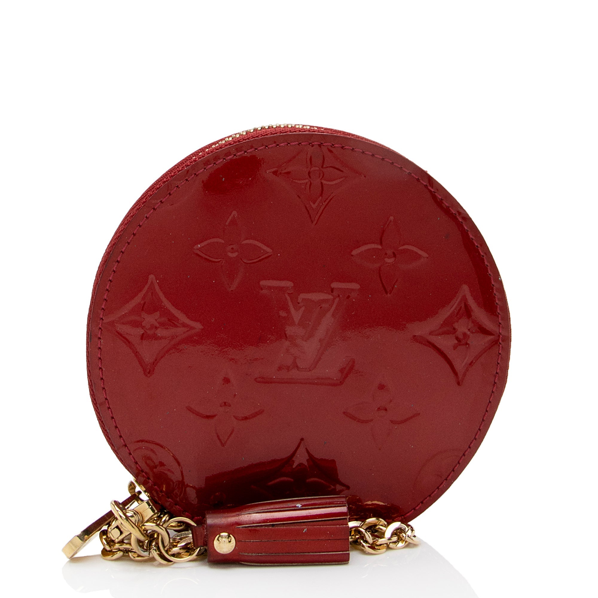 Louis Vuitton Monogram Vernis Round Zippy Coin Pouch (SHF-9HrE7J)