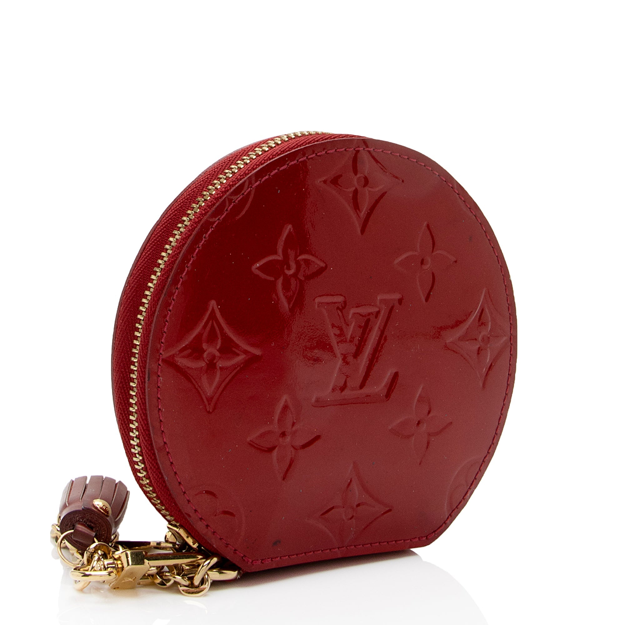 Louis Vuitton Monogram Vernis Round Zippy Coin Pouch (SHF-9HrE7J)