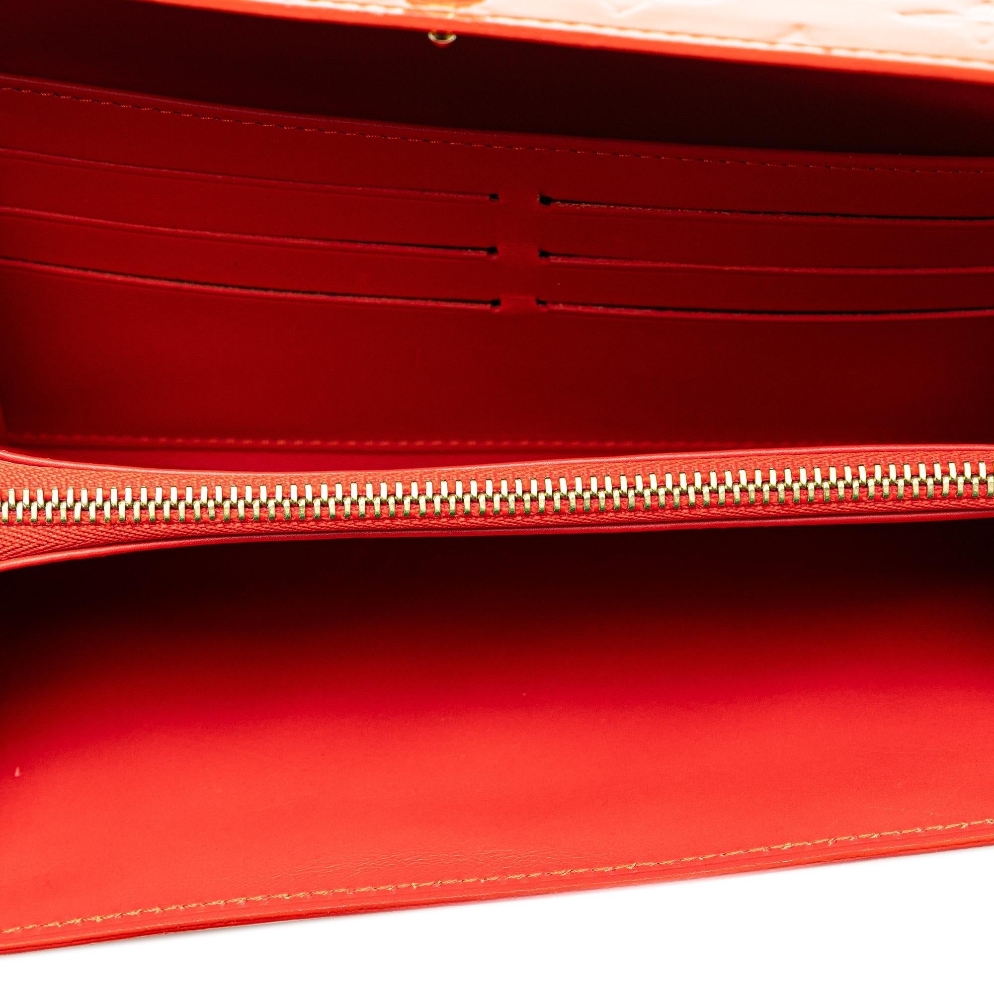 Louis Vuitton Monogram Vernis Sarah Long Wallet