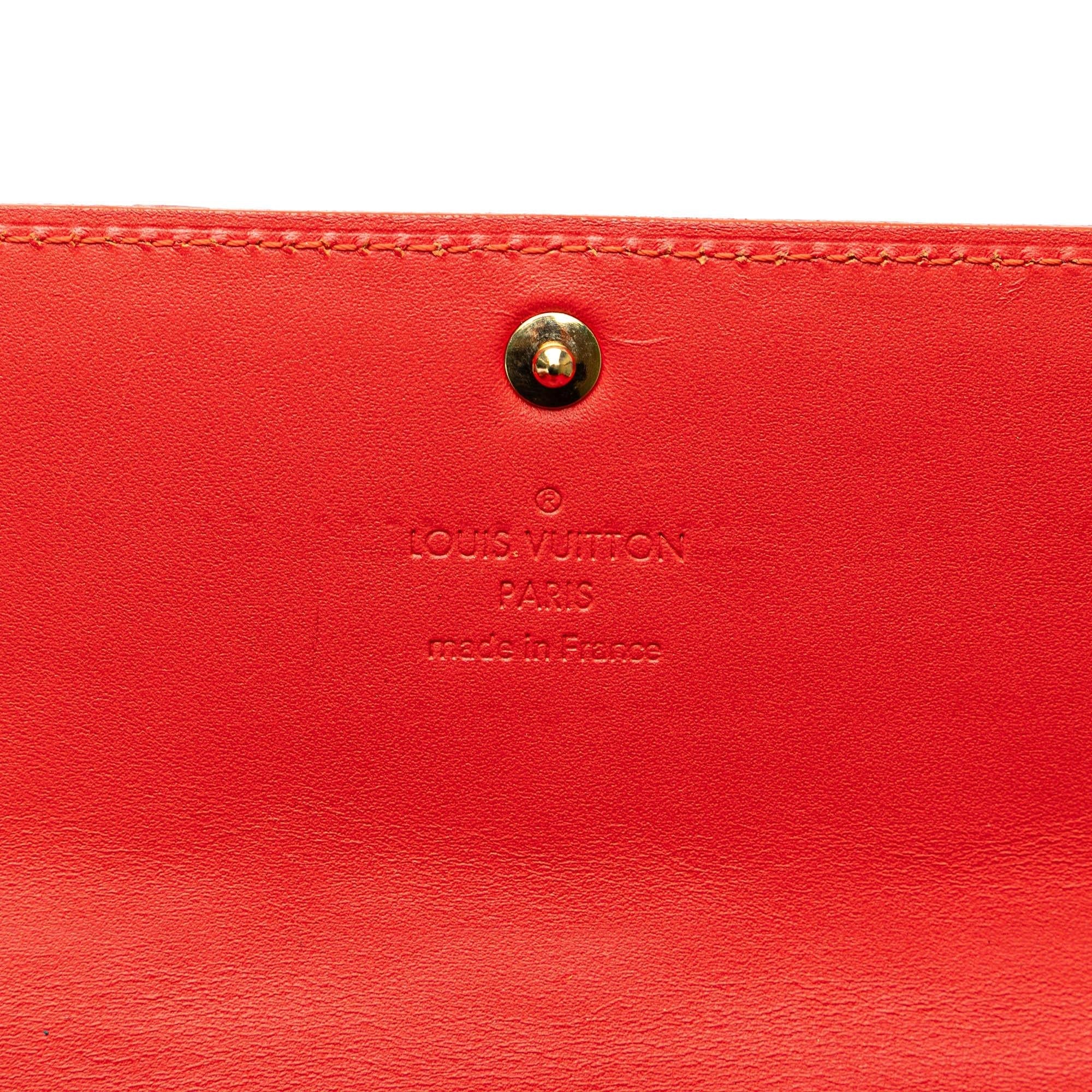 Louis Vuitton Monogram Vernis Sarah Long Wallet