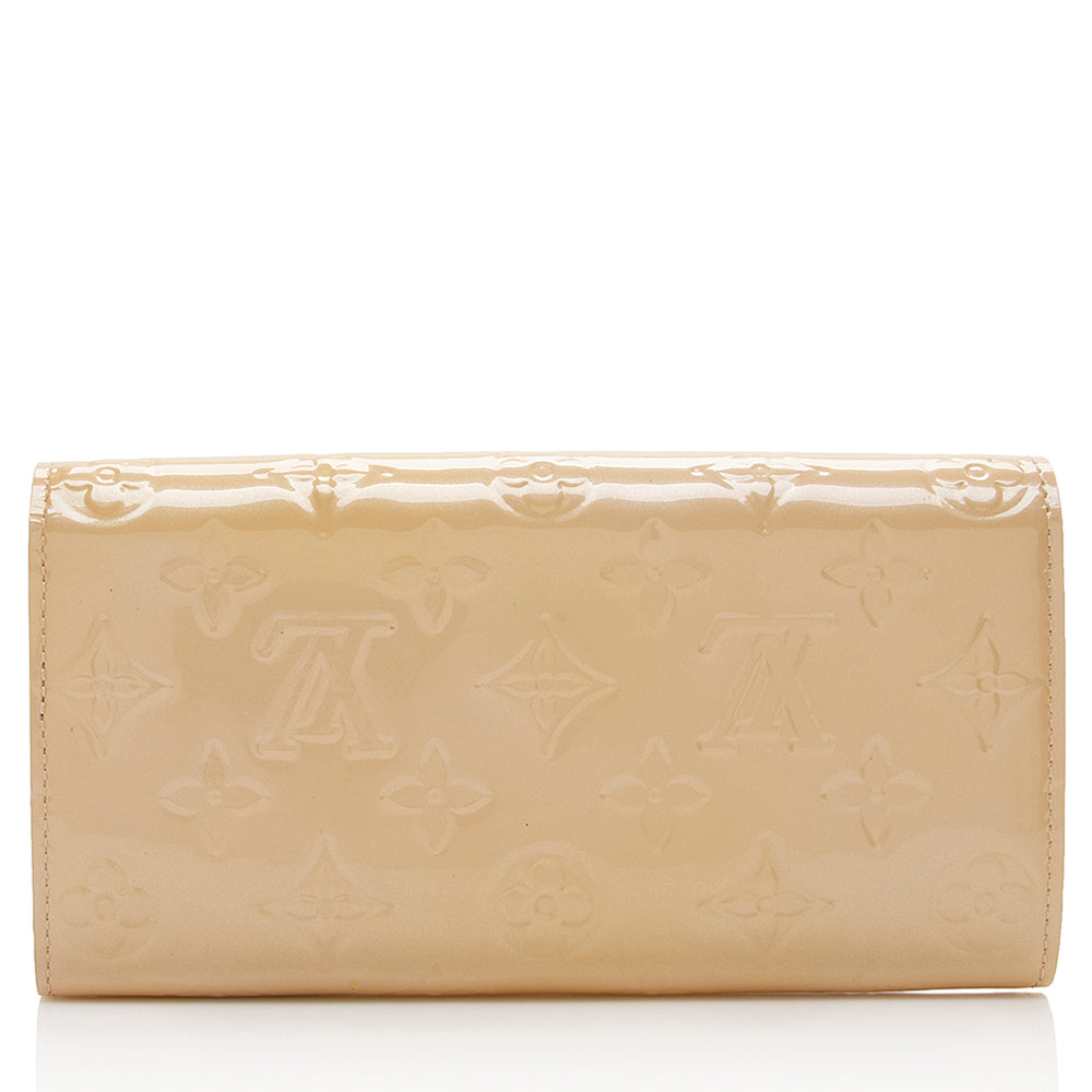 Louis Vuitton Monogram Vernis Sarah Wallet (SHF-15137)