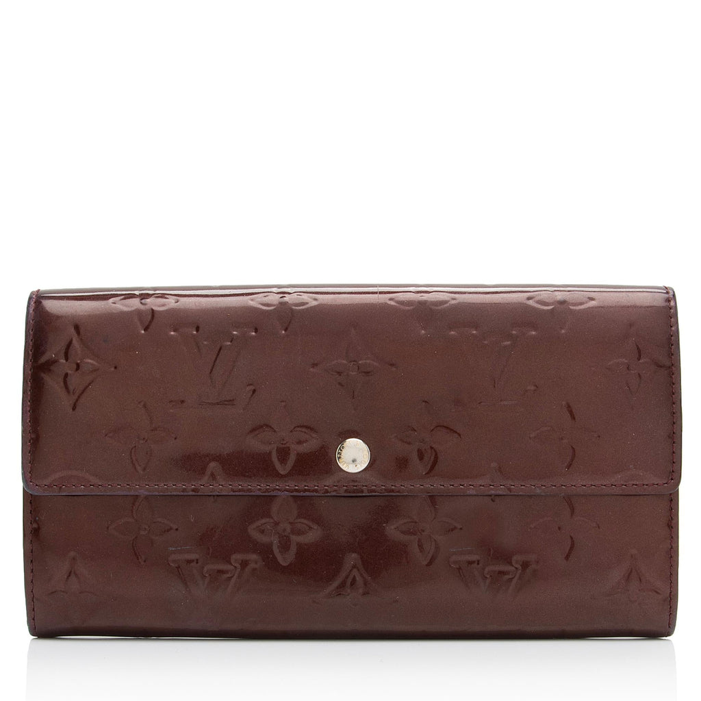 Louis Vuitton Monogram Vernis Sarah Wallet (SHF-23457)