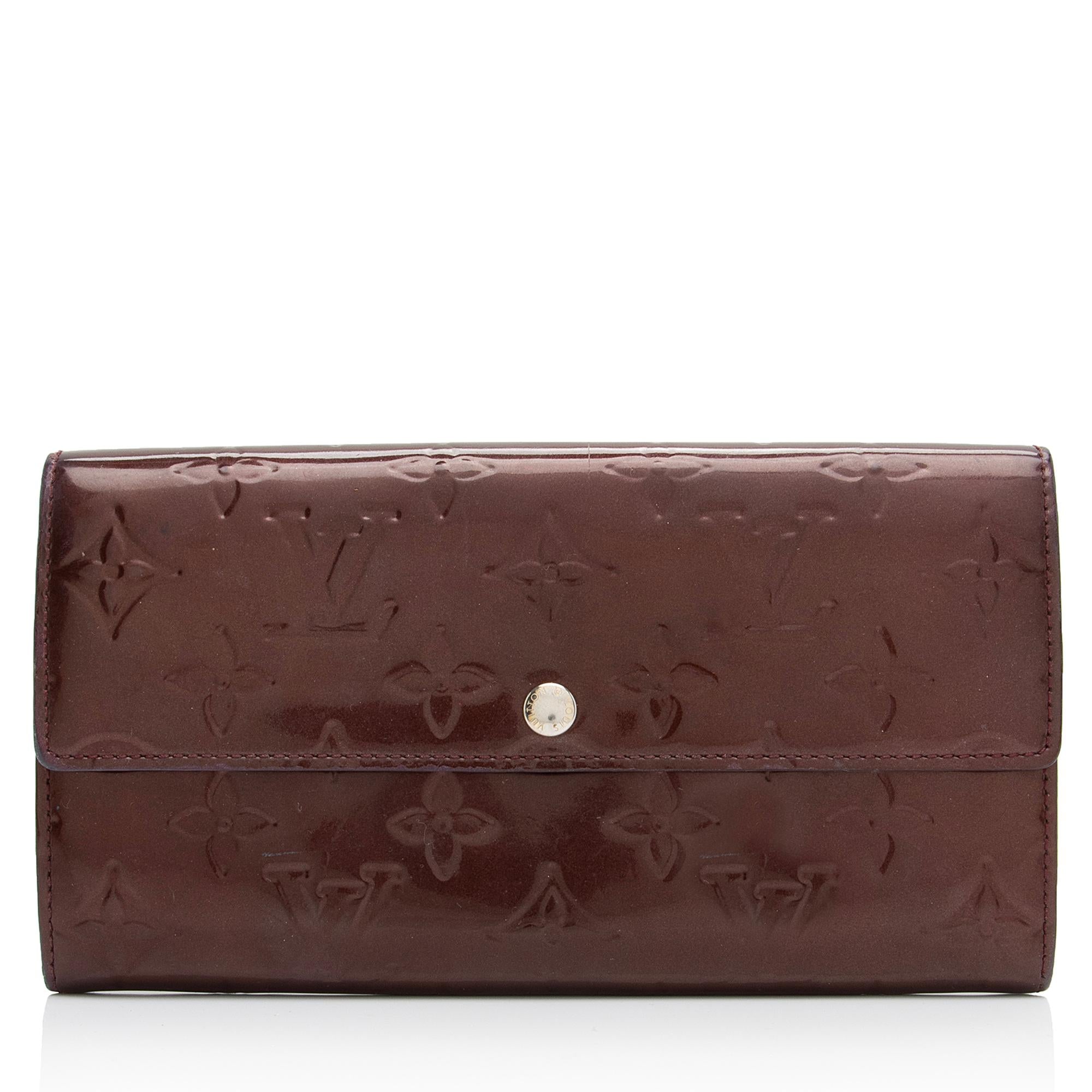 Louis Vuitton Monogram Vernis Sarah Wallet (SHF-23457)