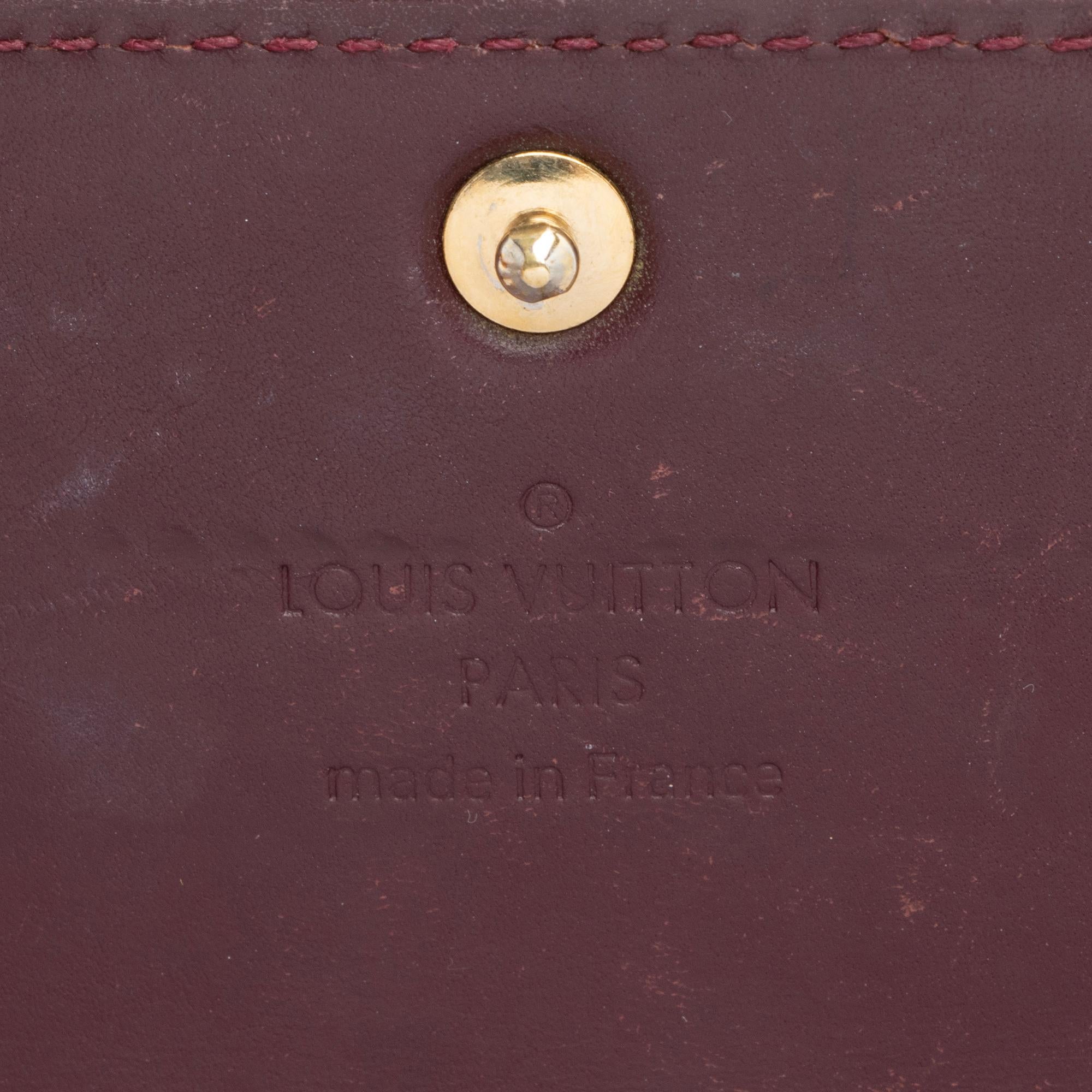 Louis Vuitton Monogram Vernis Sarah Wallet (SHF-23457)