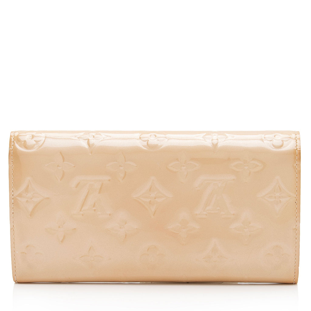 Louis Vuitton Monogram Vernis Sarah Wallet (SHF-56enYg)