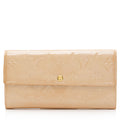 Louis Vuitton Monogram Vernis Sarah Wallet (SHF-56enYg)