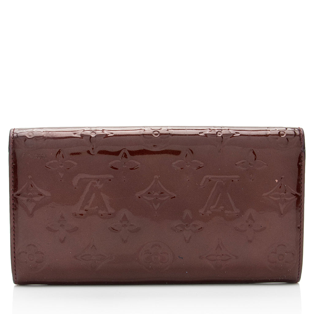 Louis Vuitton Monogram Vernis Sarah Wallet (SHF-1rZthq)