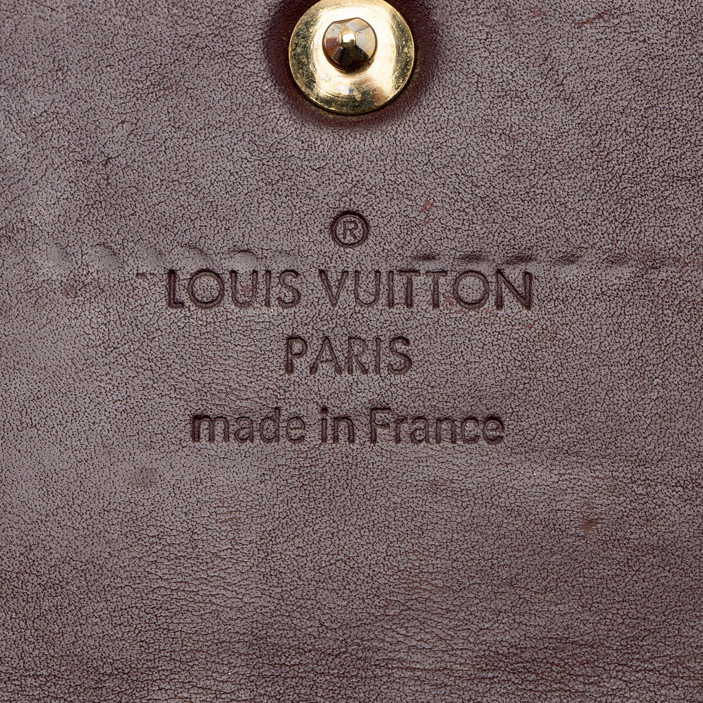 Louis Vuitton Monogram Vernis Sarah Wallet (SHF-1rZthq)