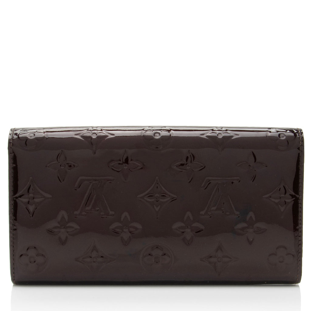 Louis Vuitton Monogram Vernis Sarah Wallet (SHF-U8GsUh)