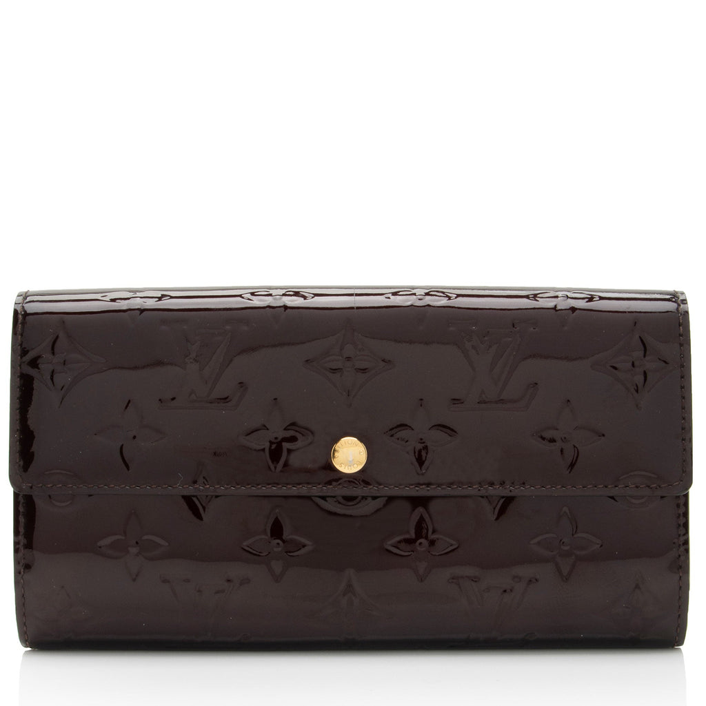 Louis Vuitton Monogram Vernis Sarah Wallet (SHF-U8GsUh)