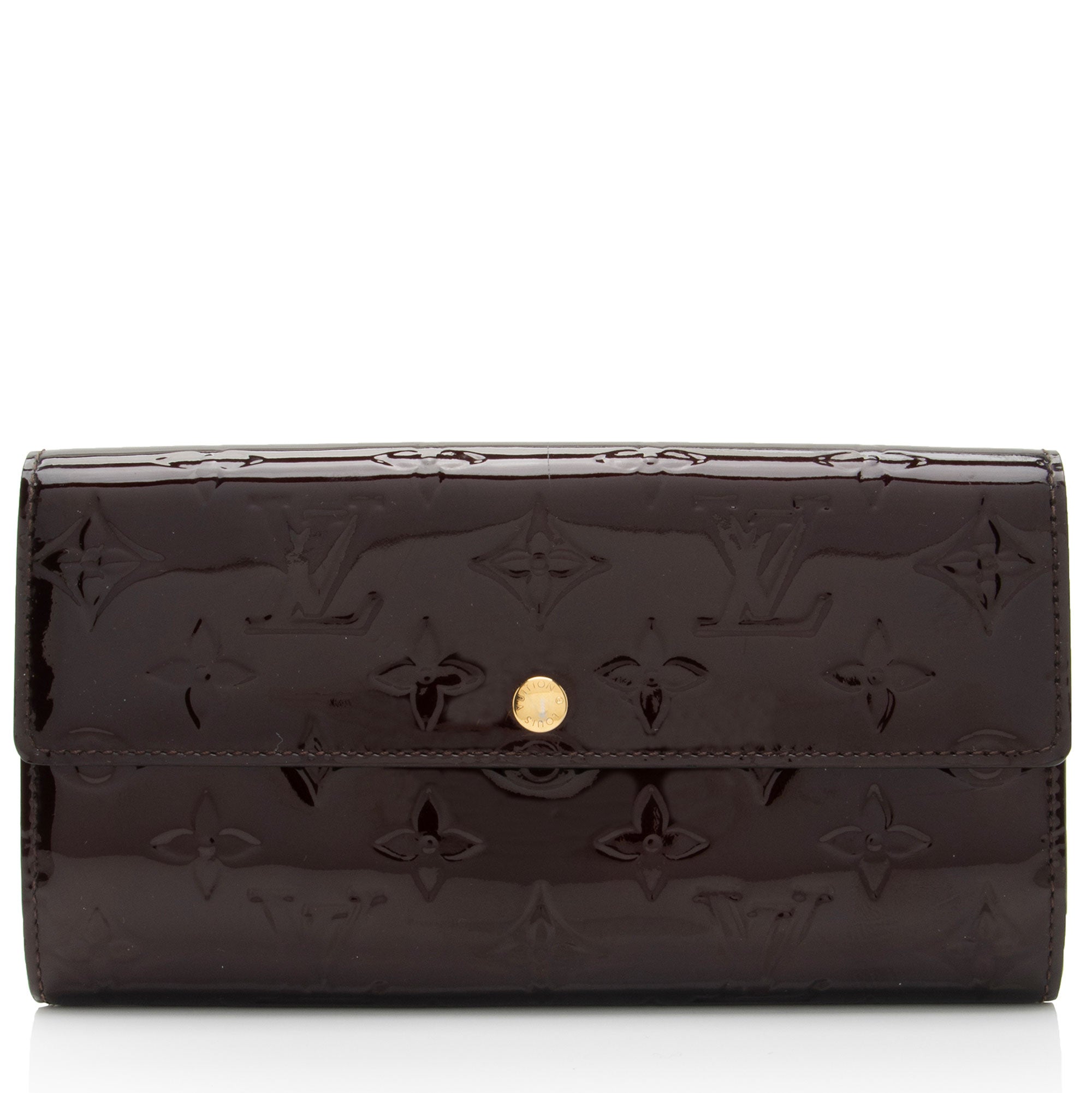 Louis Vuitton Monogram Vernis Sarah Wallet (SHF-U8GsUh)