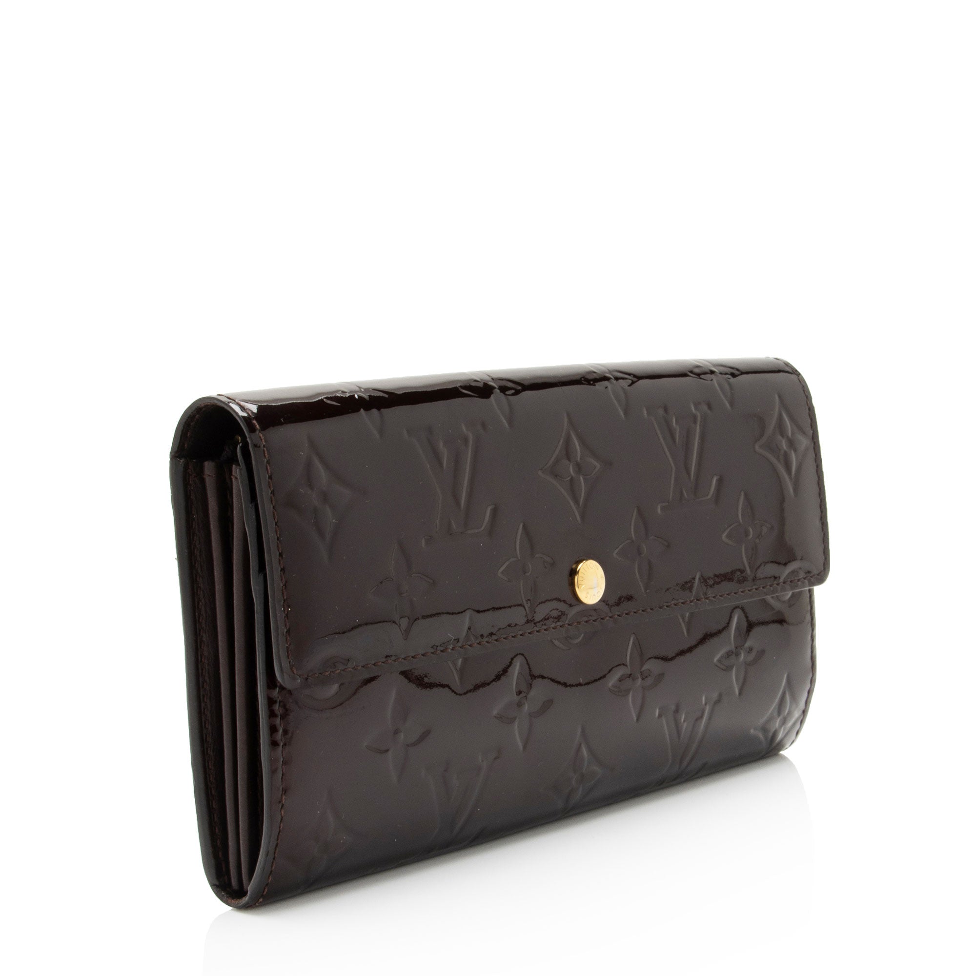 Louis Vuitton Monogram Vernis Sarah Wallet (SHF-U8GsUh)