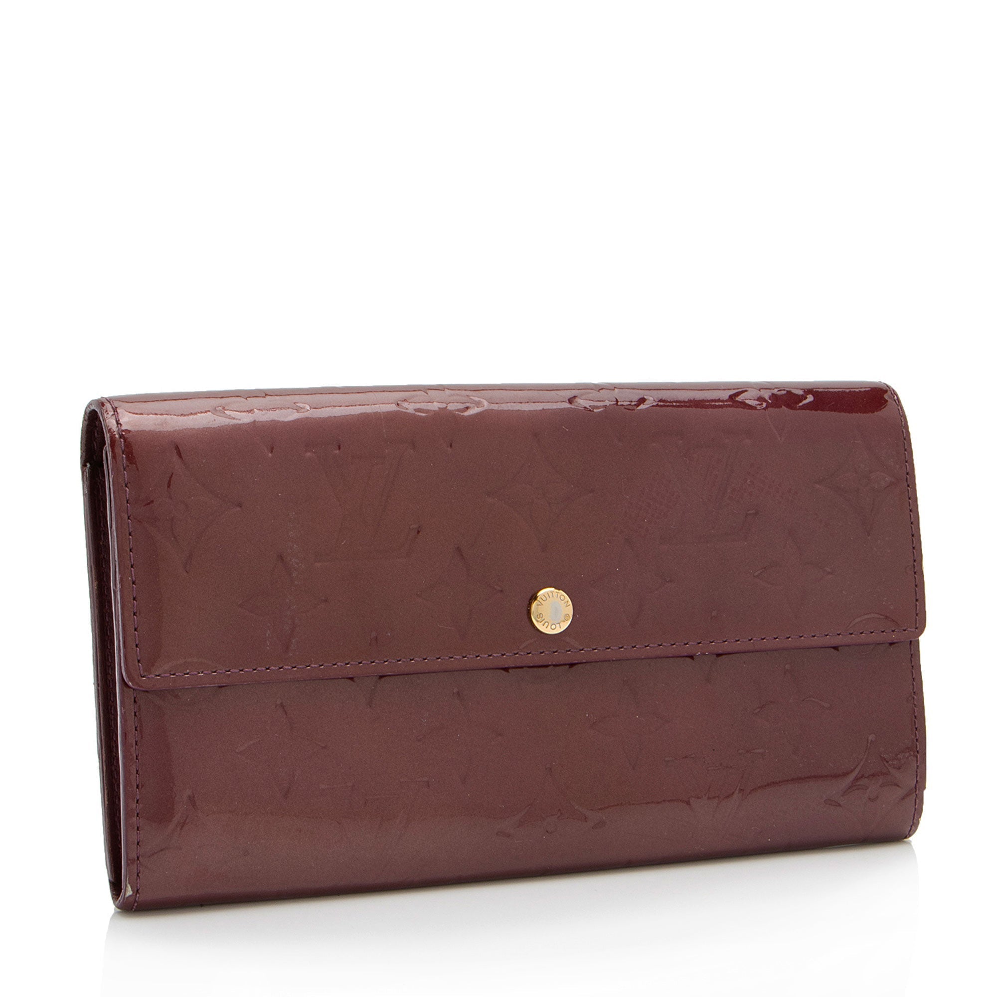 Louis Vuitton Monogram Vernis Sarah Wallet (SHF-I0eWQY)