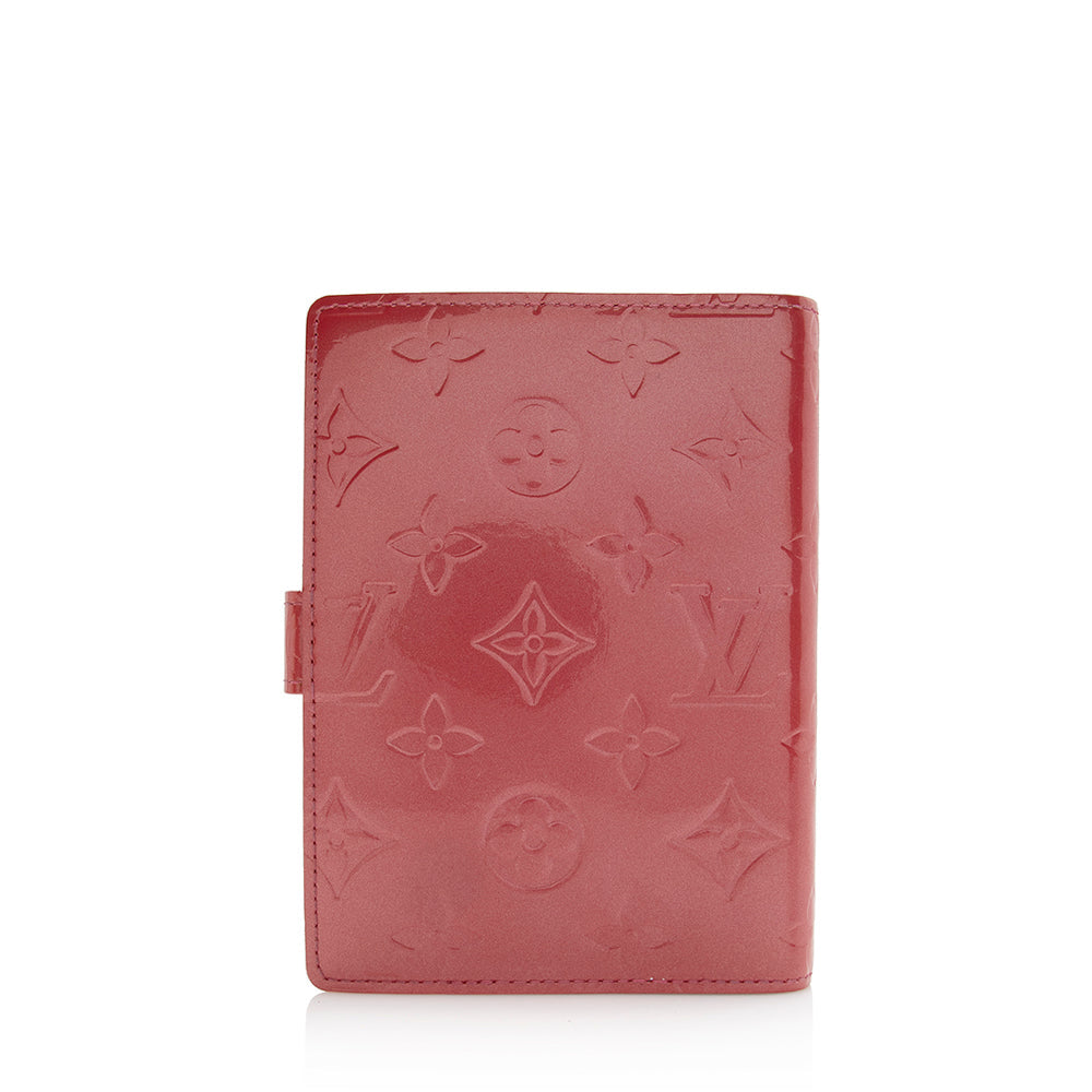Louis Vuitton Monogram Vernis Small Ring Agenda Cover (SHF-21813)