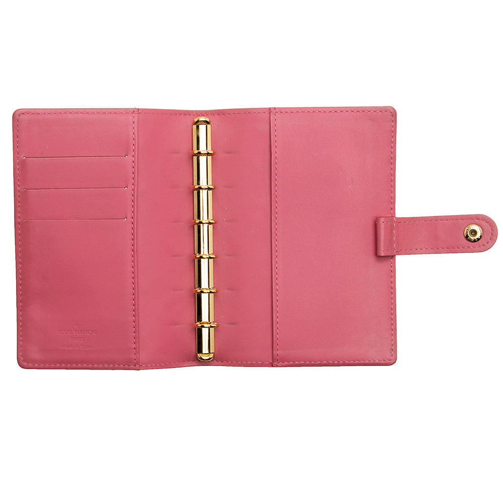 Louis Vuitton Monogram Vernis Small Ring Agenda Cover (SHF-21813)