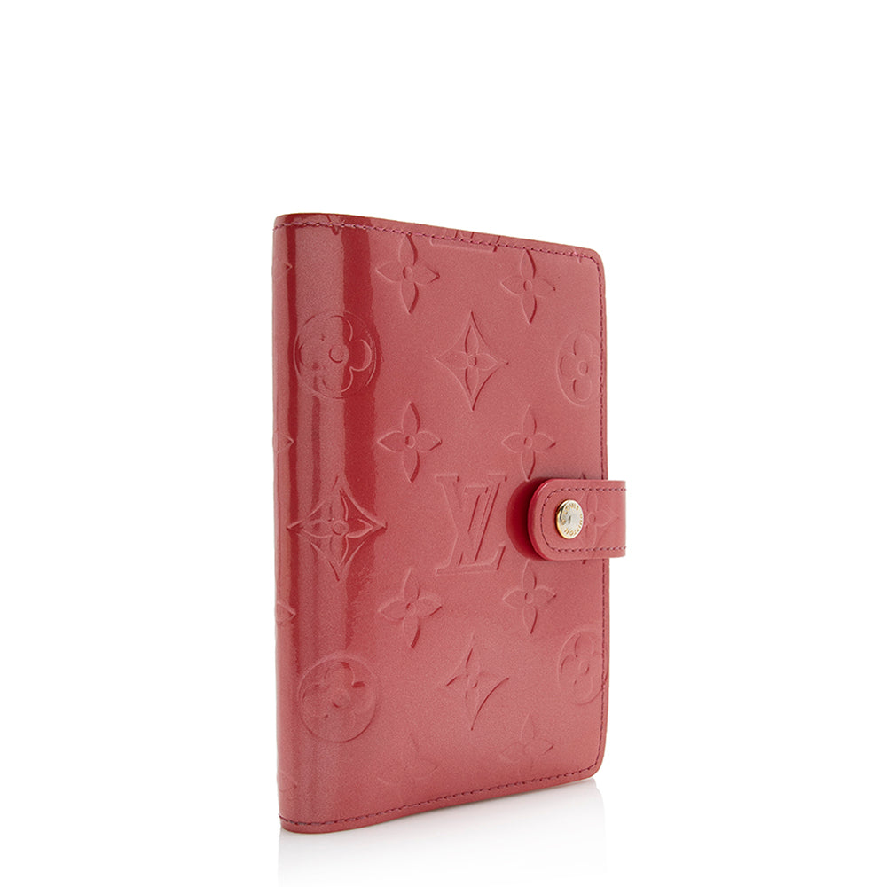 Louis Vuitton Monogram Vernis Small Ring Agenda Cover (SHF-21813)