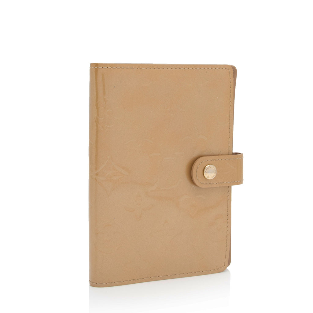 Louis Vuitton Monogram Vernis Small Ring Agenda Cover (SHF-E1uc4f)