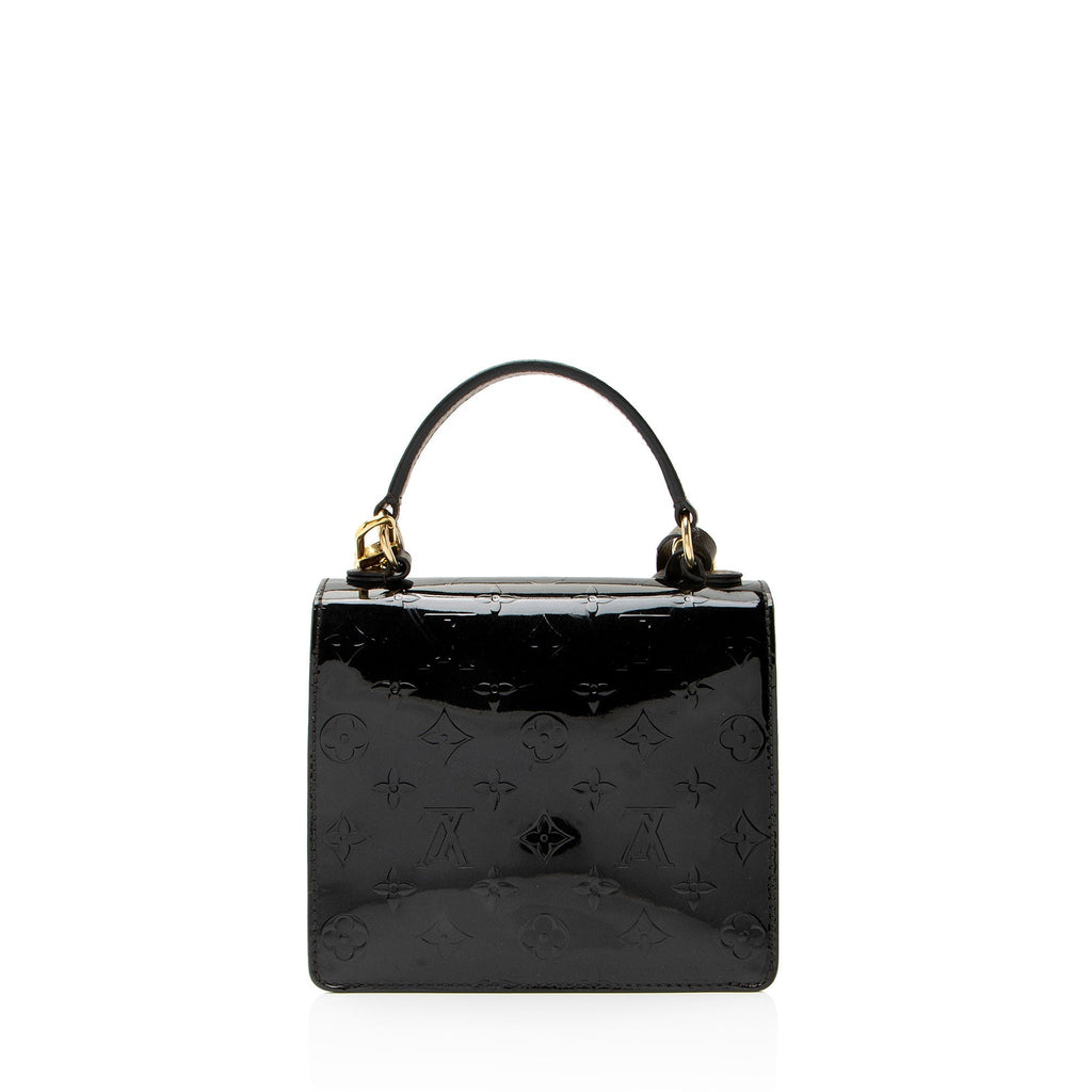 Louis Vuitton Monogram Vernis Spring Street Bitume Top Handle