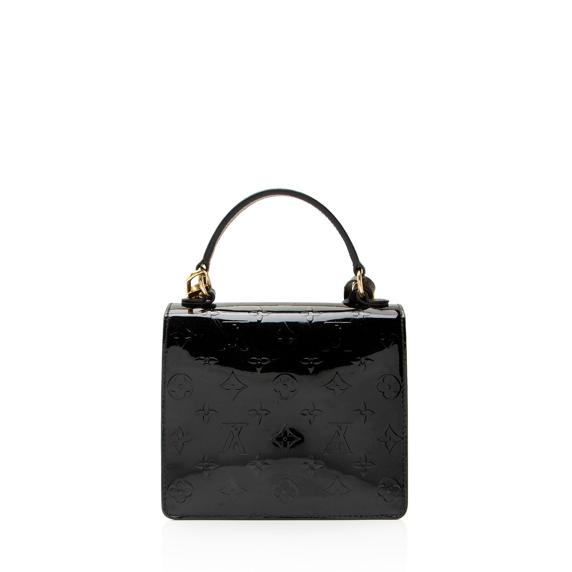 Louis Vuitton Monogram Vernis Spring Street Bitume Top Handle