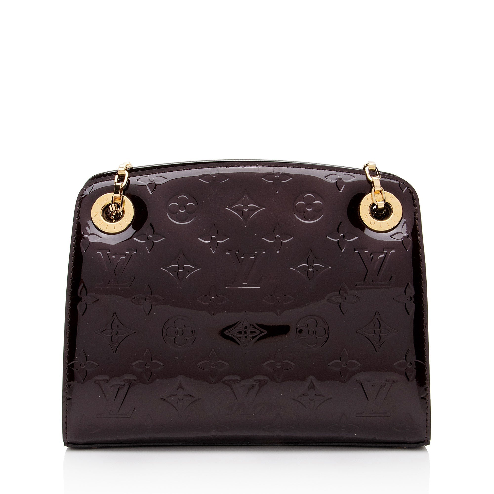 Louis Vuitton Monogram Vernis Virginia PM Shoulder Bag (SHF-rxNHf7)