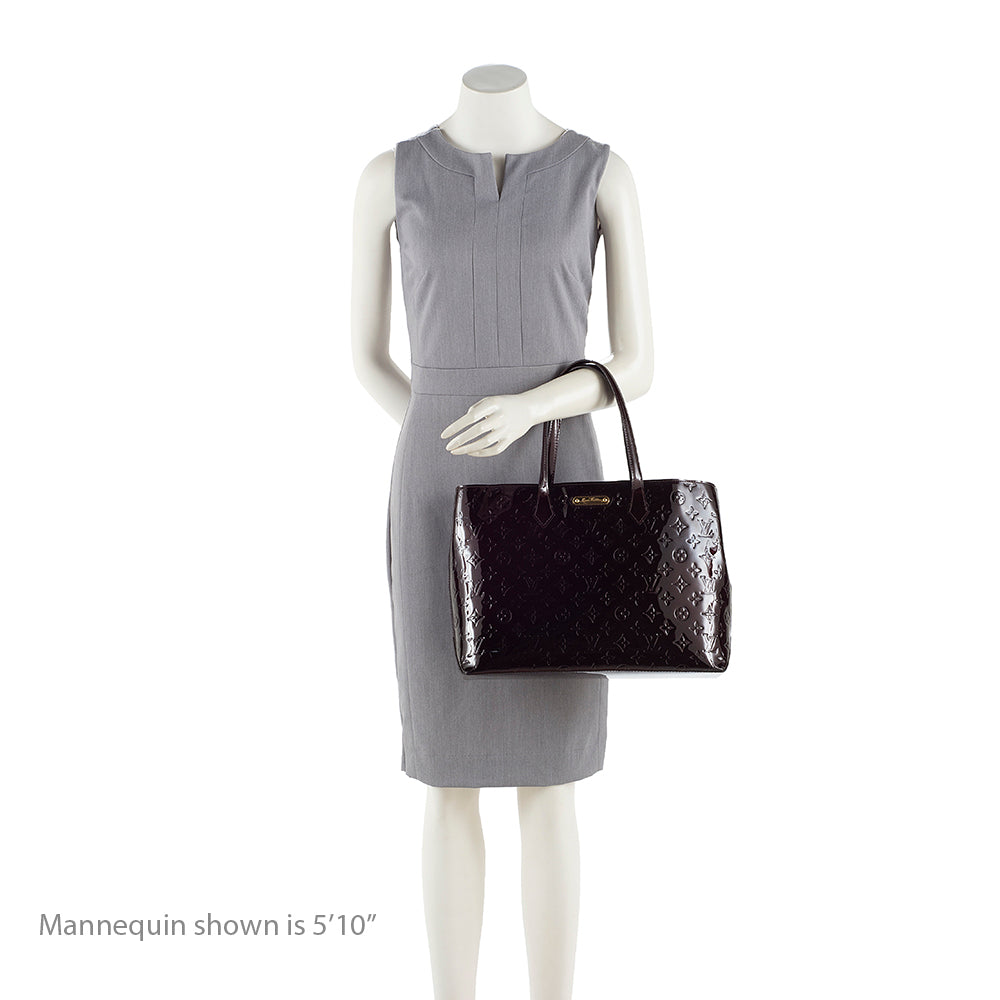 Louis Vuitton Monogram Vernis Wilshire MM Tote (SHF-16994)