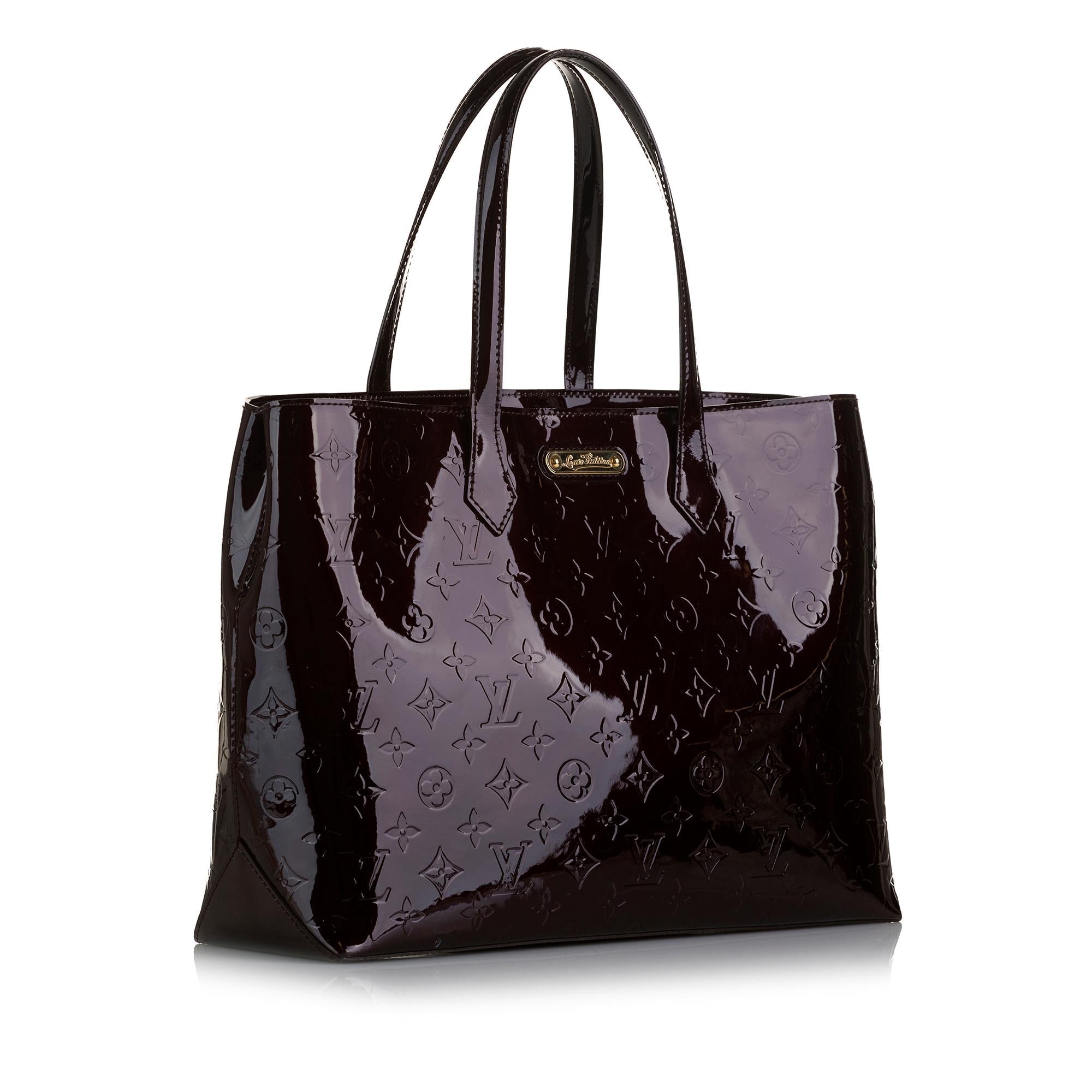 Louis Vuitton Monogram Vernis Wilshire MM (SHG-jyZpD3)
